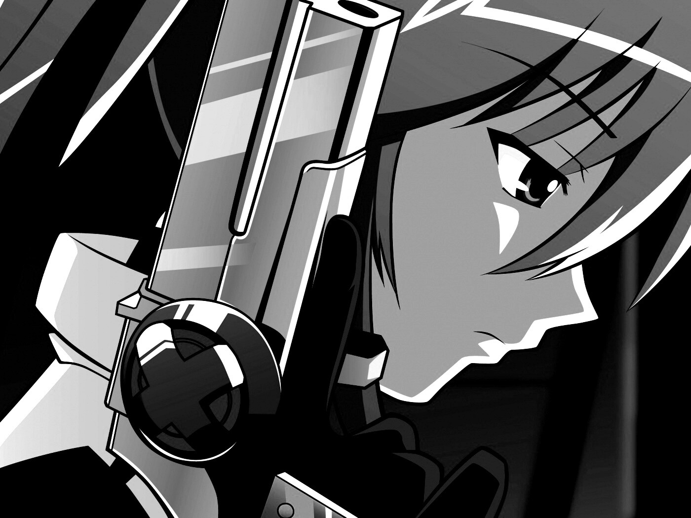 Девушка с пистолетом обои