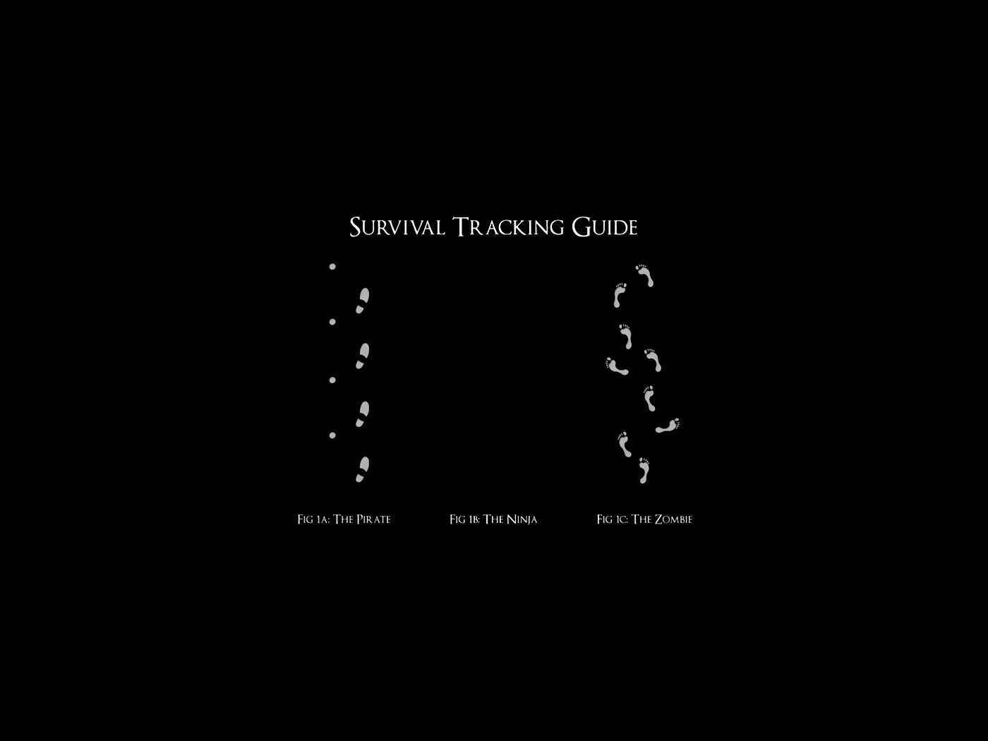 Следы: Пират, Ниндзя, Зомби обои