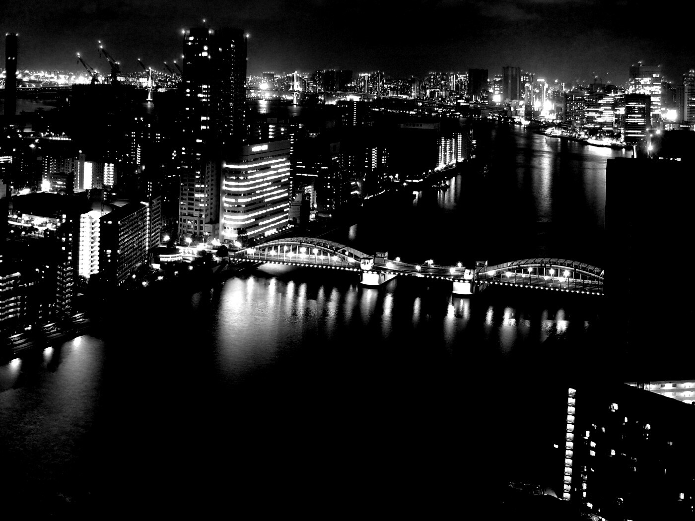 Ночной город обои