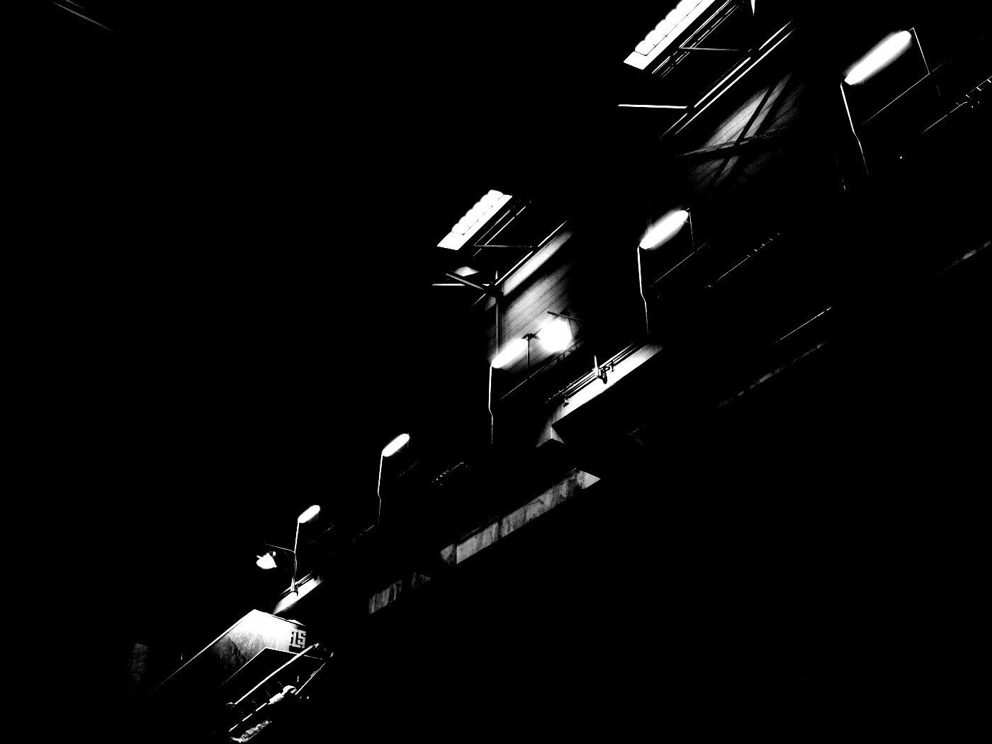 Платформа ночью обои