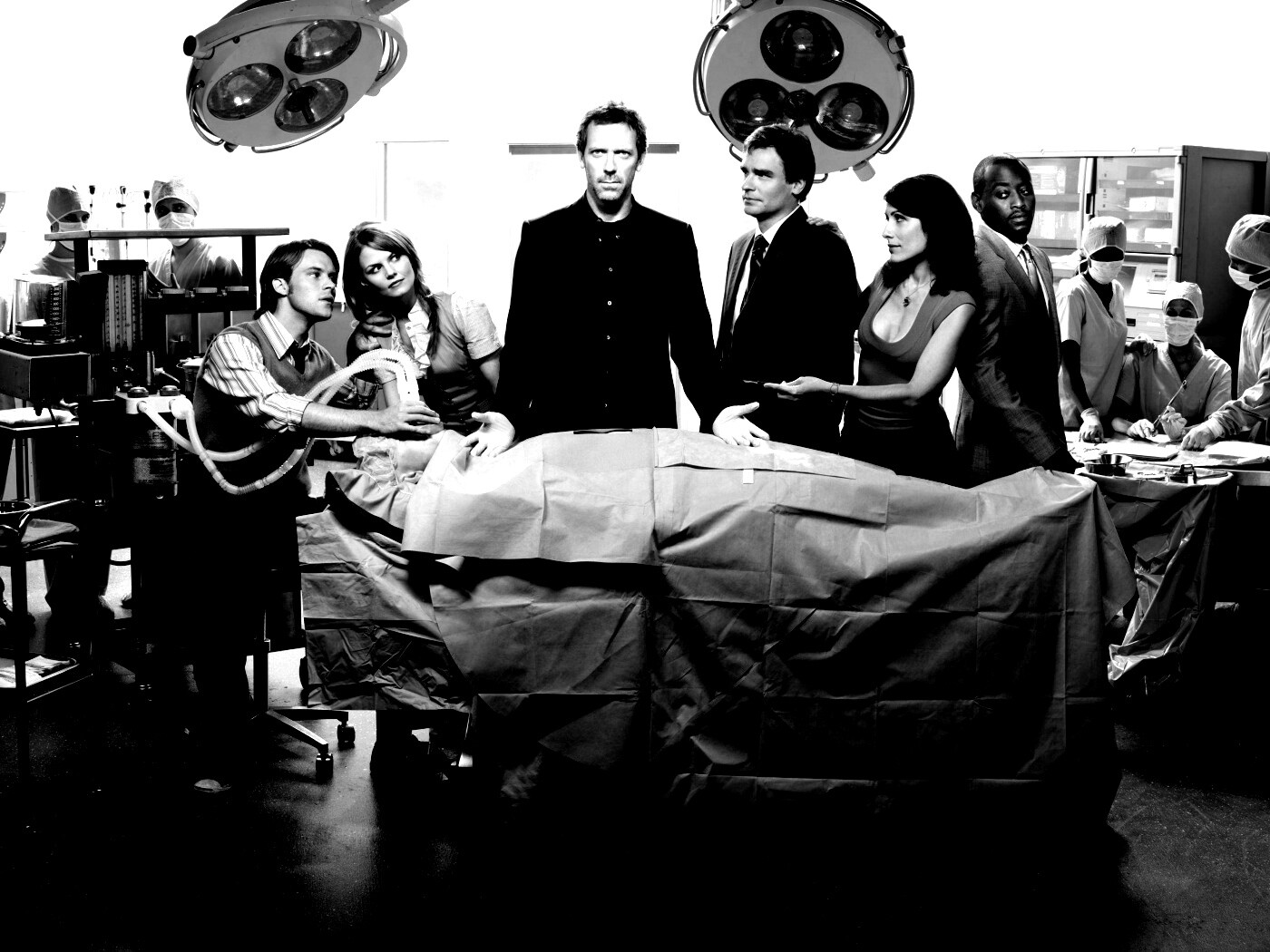 Герои сериала "Доктор Хаус" обои