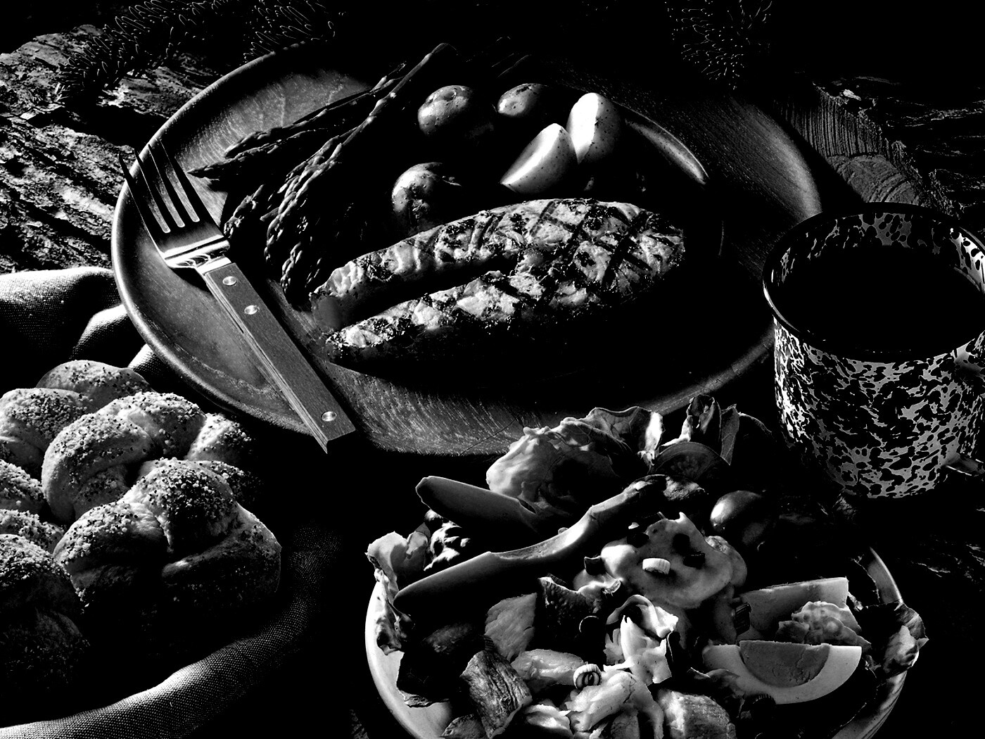 Сытный обед обои