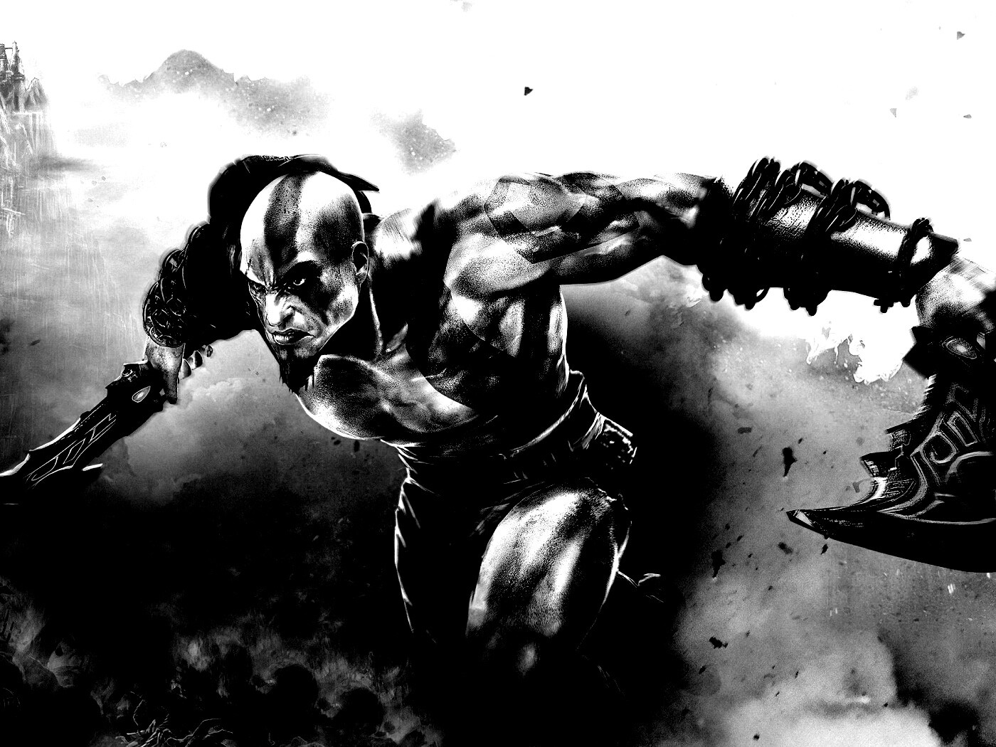 Герой игры God of War обои