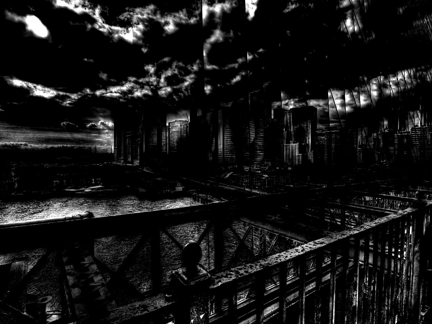 Вид с моста обои