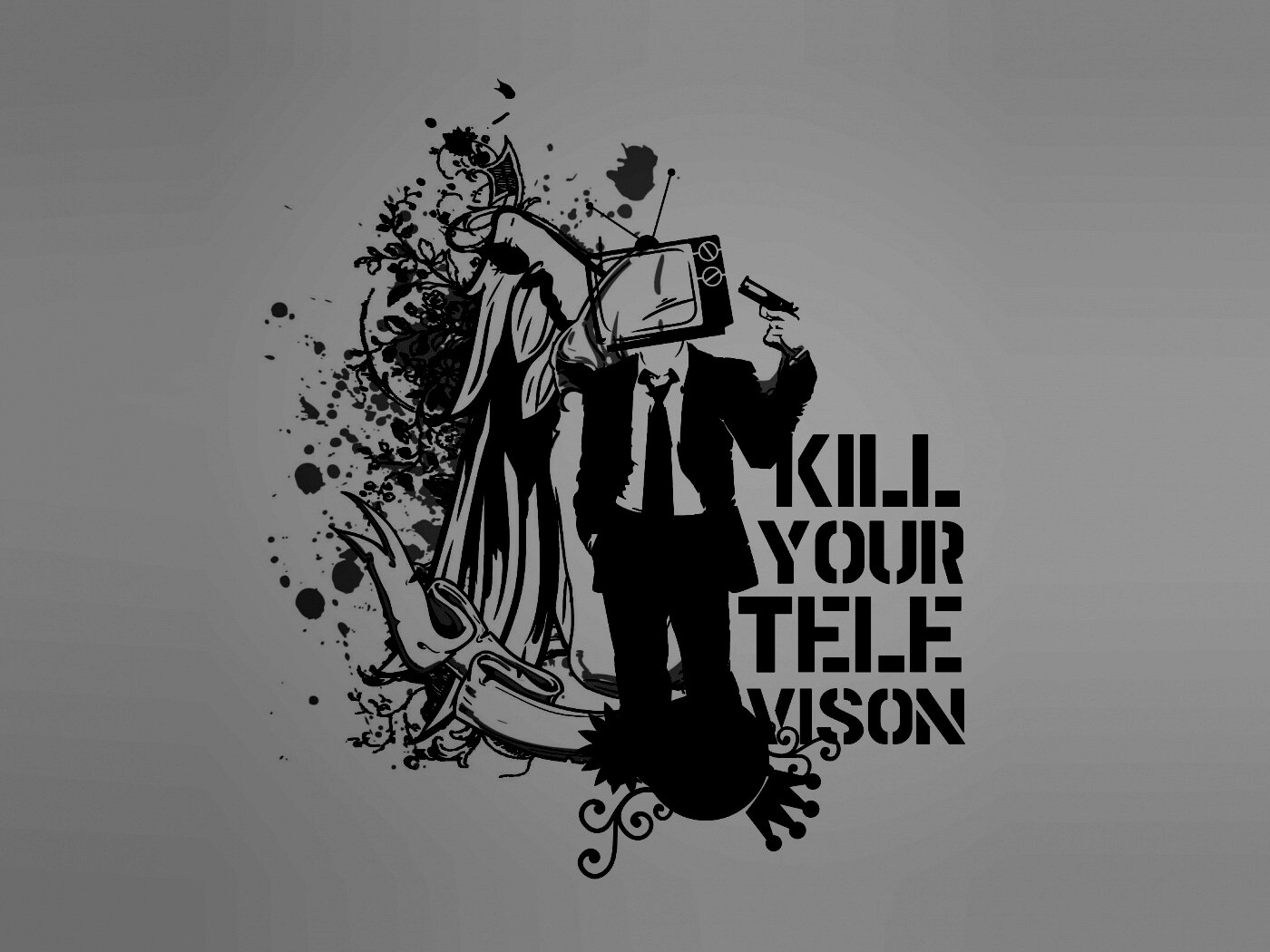 Убейте свой телевизор обои