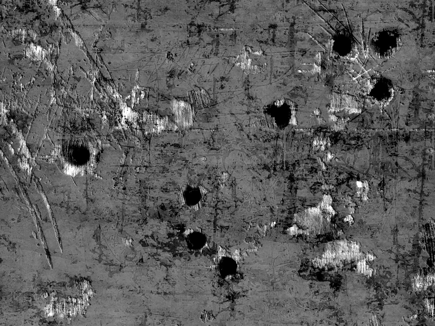 Пулевые отверстия в желтом листе обои