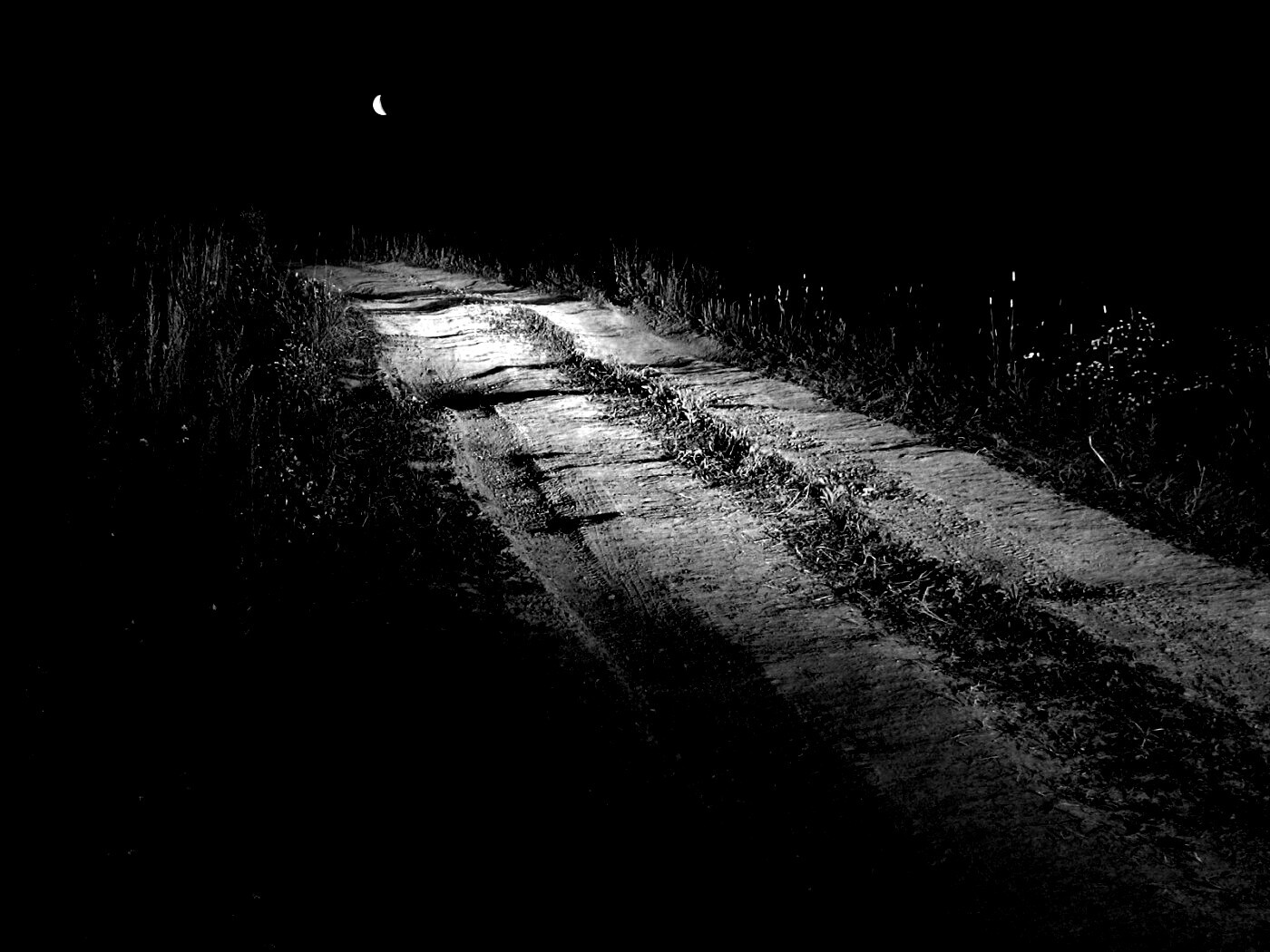 Ночная дорога обои