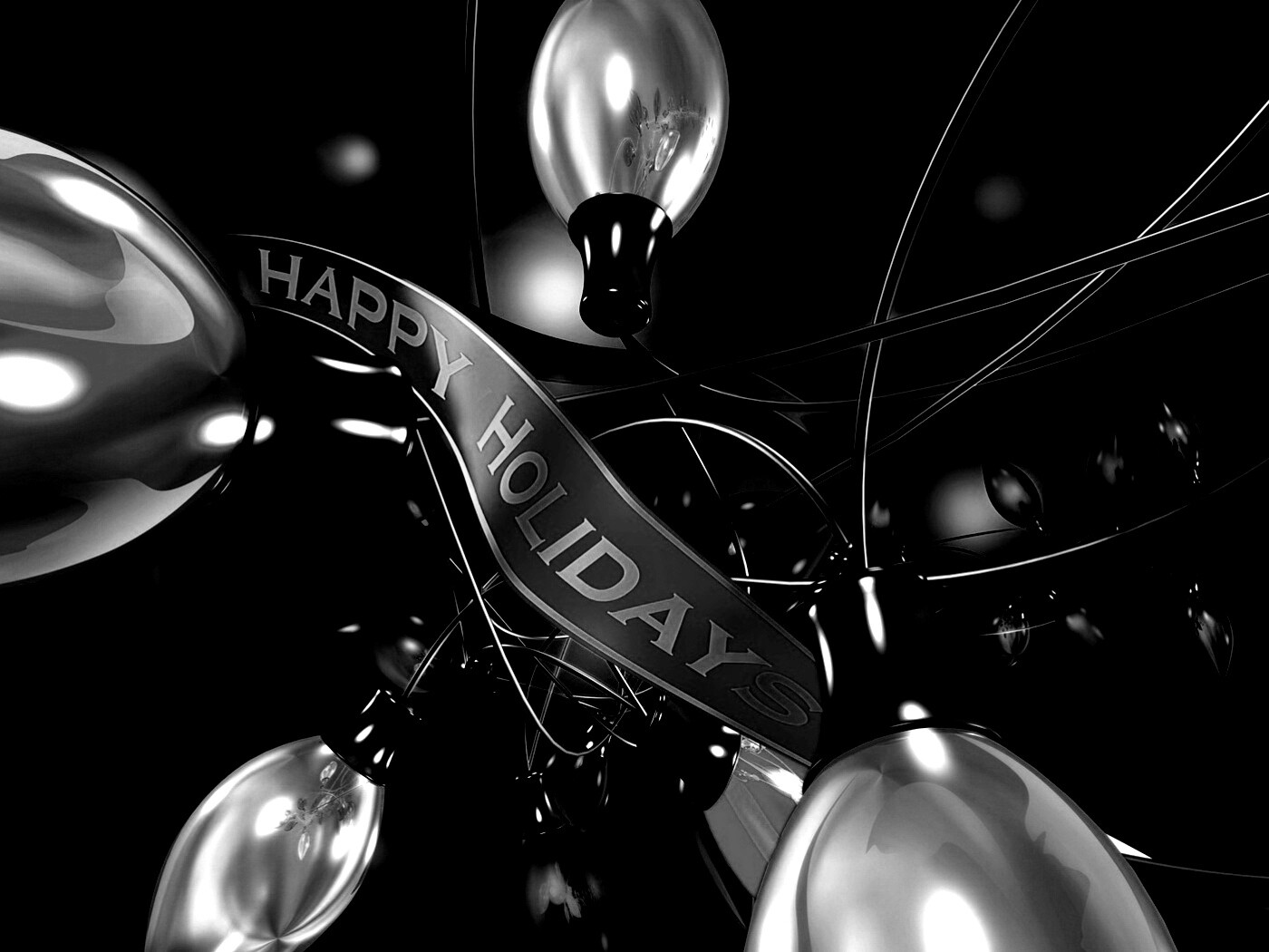 Гирлянда в 3D обои