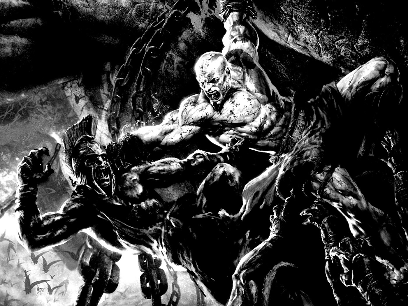 Бог войны обои