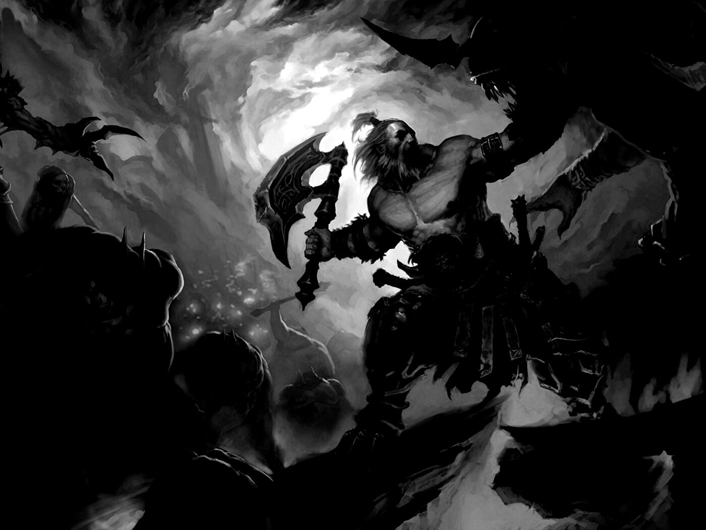 Варвар из Diablo 3 обои