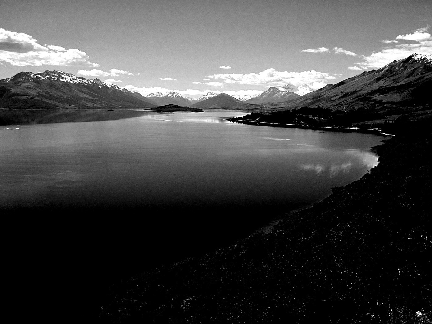 Горное озеро обои