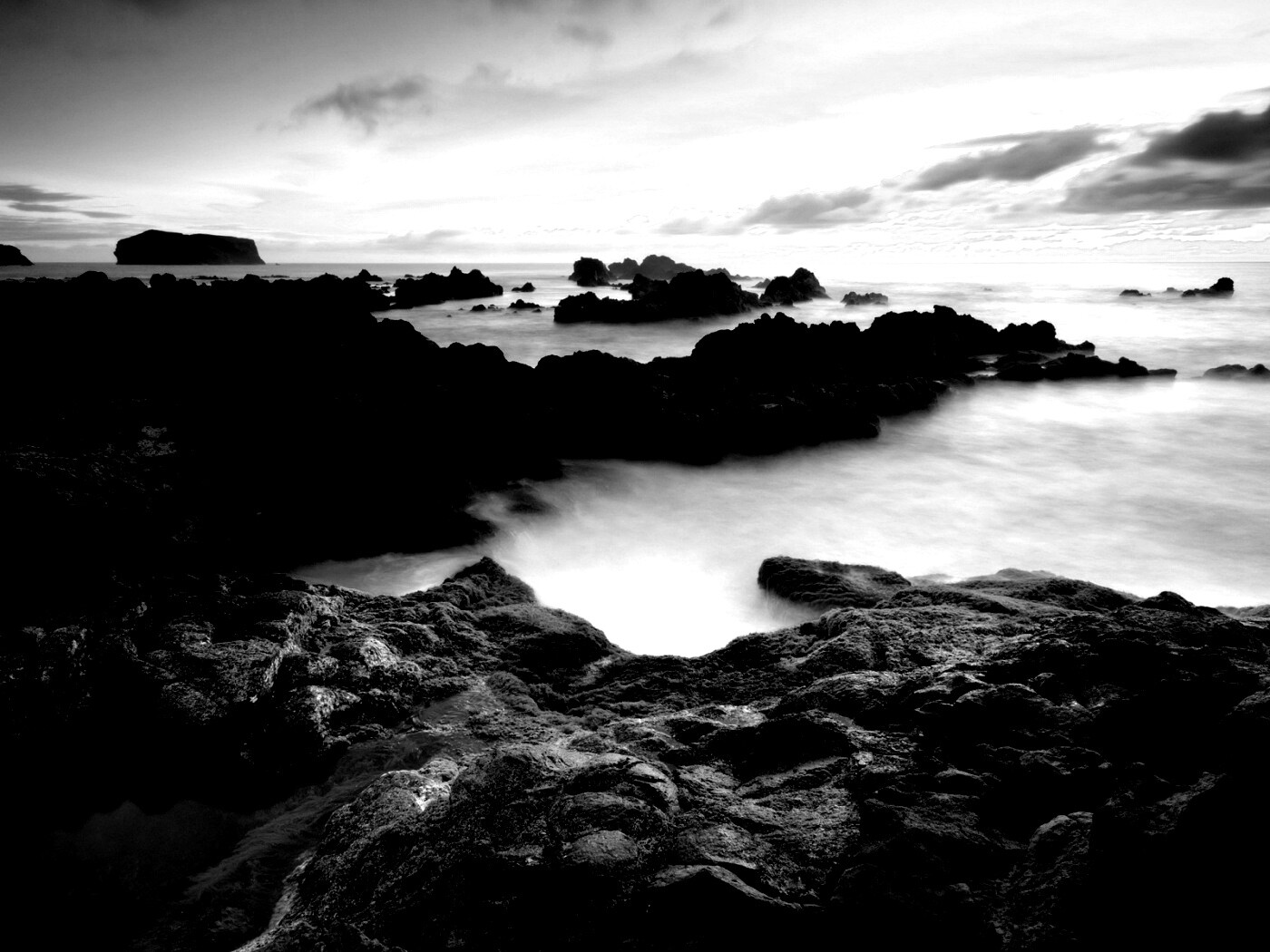 Острова в тумане обои