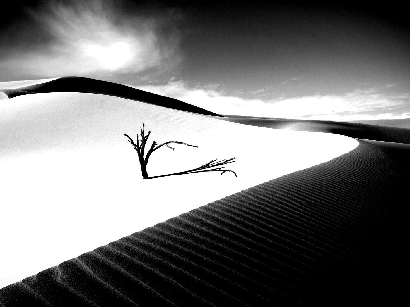 Дюны белого песка обои