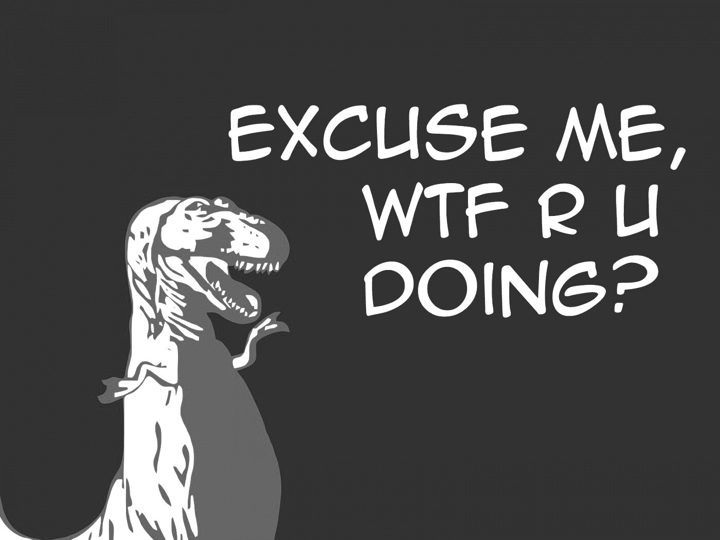 Excuse me, wtf are you doing? обои