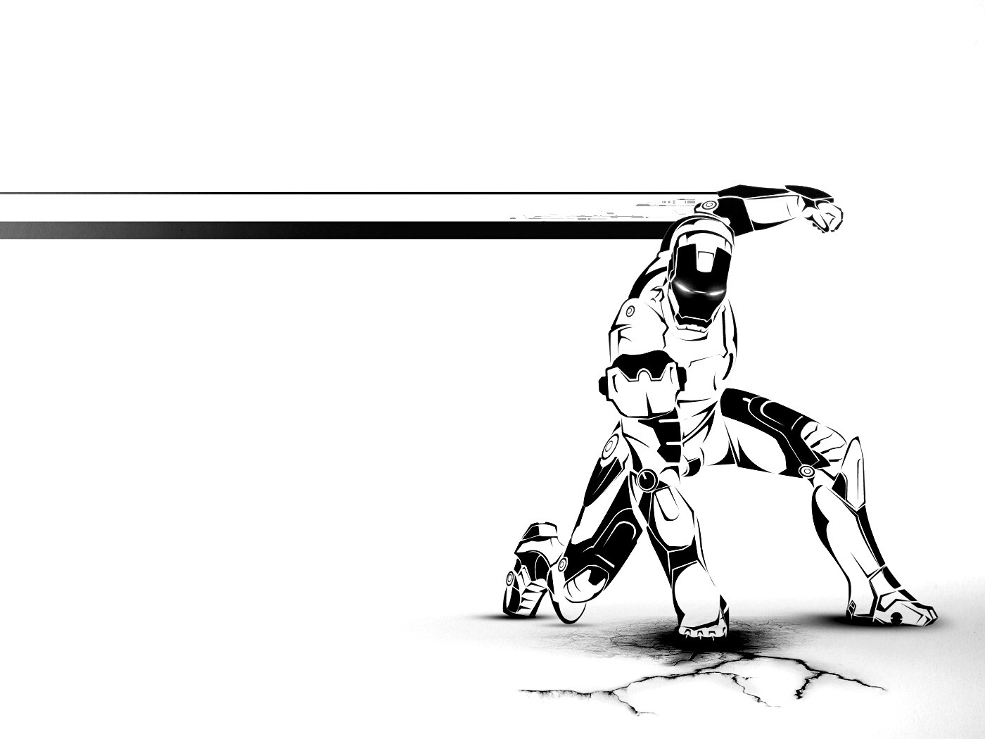 Векторный Железный Человек обои