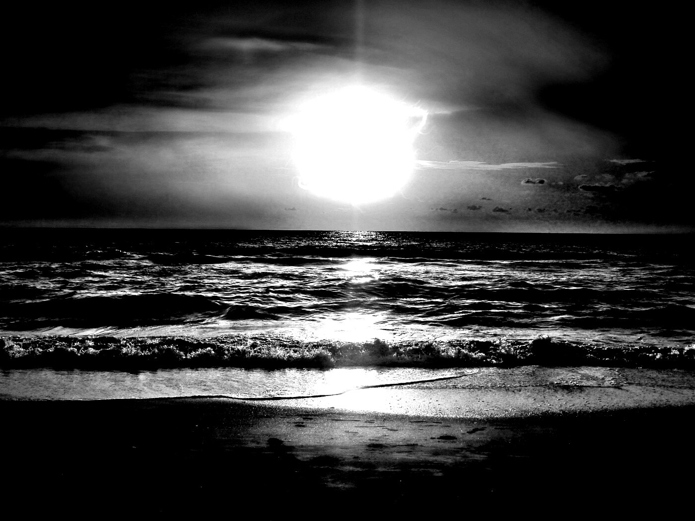 Морской закат обои