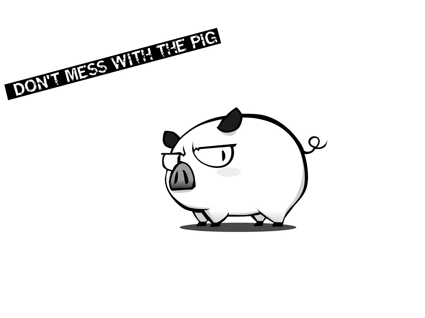 Не путайся со свиньей обои