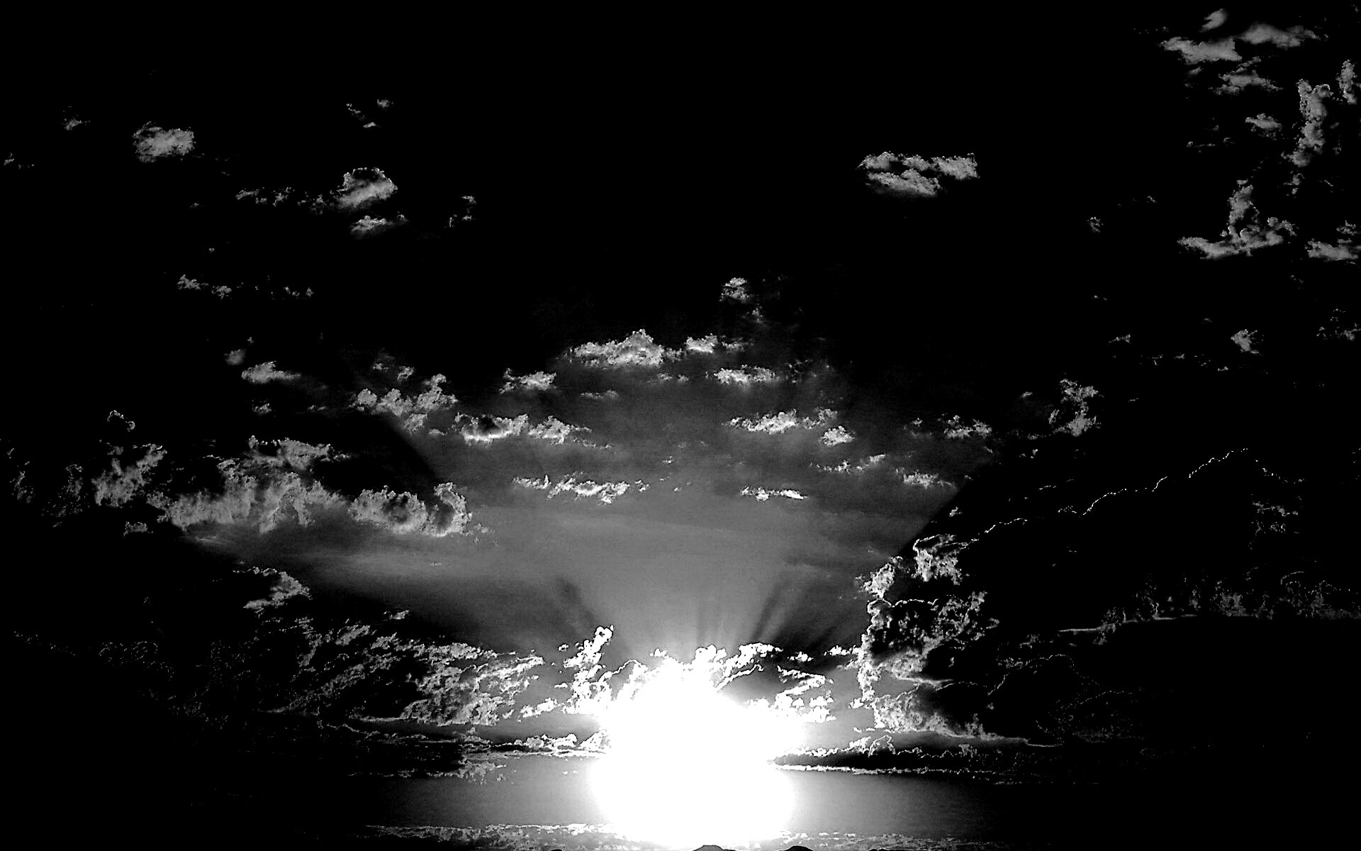 Восход в горах обои