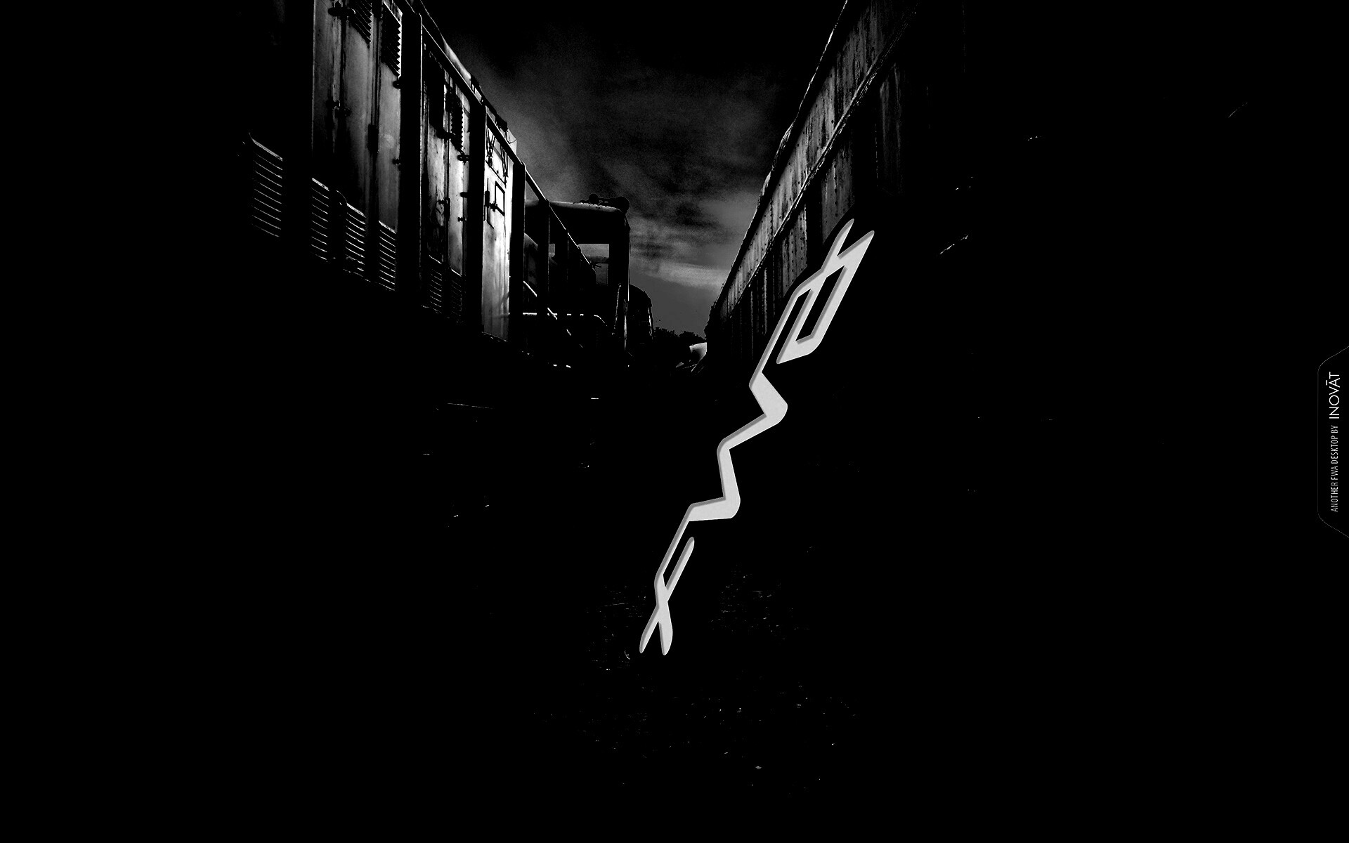 Упавшая вывеска обои