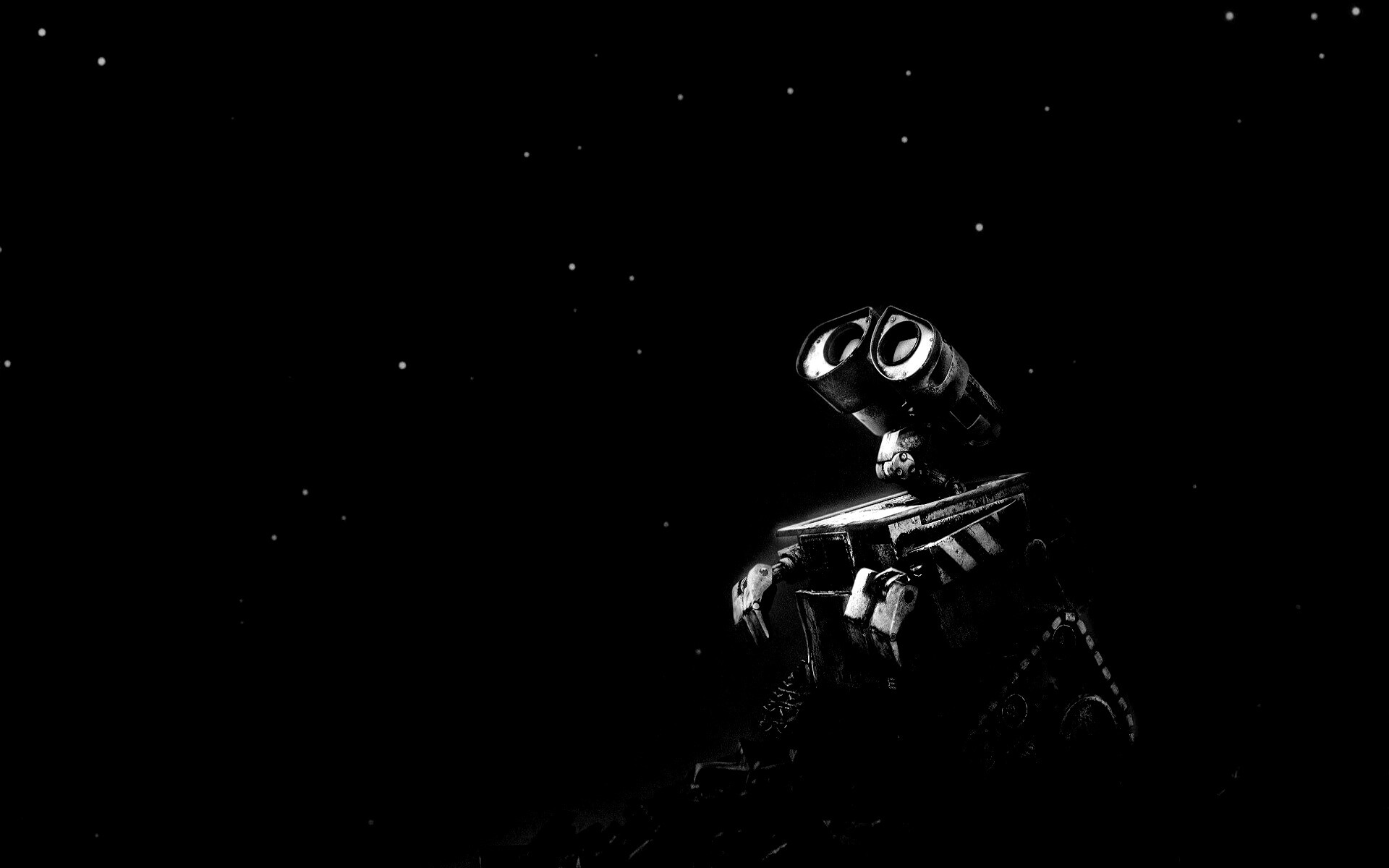 Валли смотрит на звезды обои