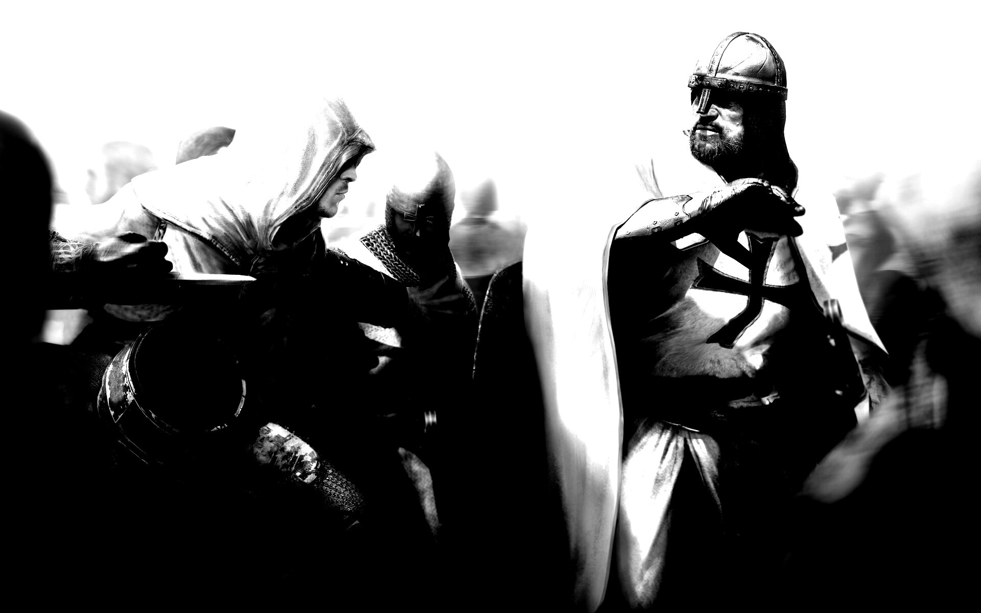 Ассасин убивает томплиера обои