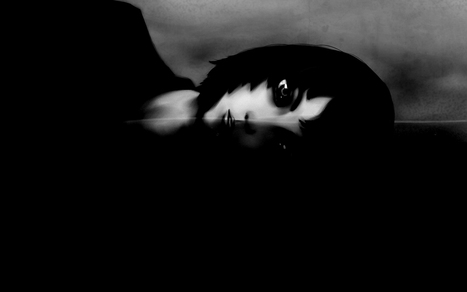 Девочка в воде обои