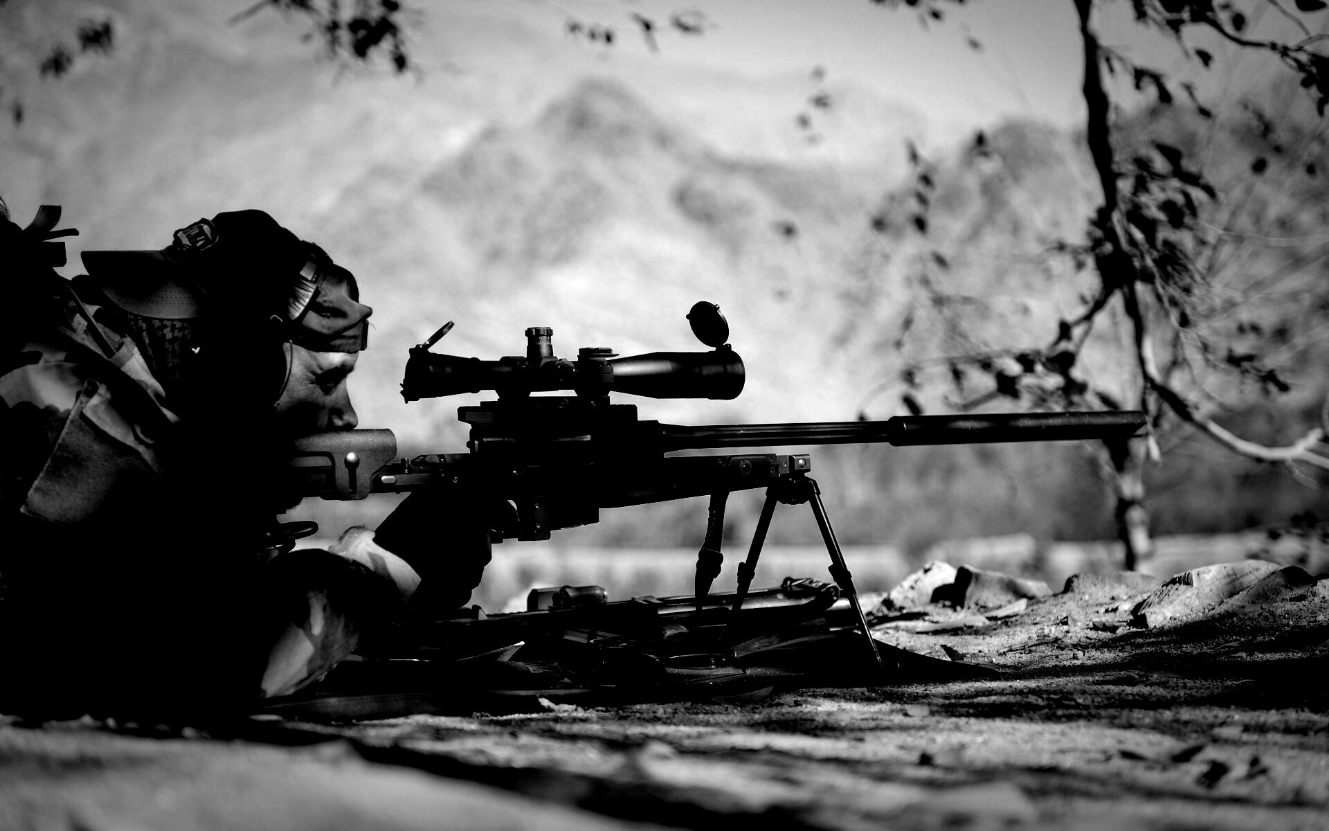 Стрелок в засаде обои