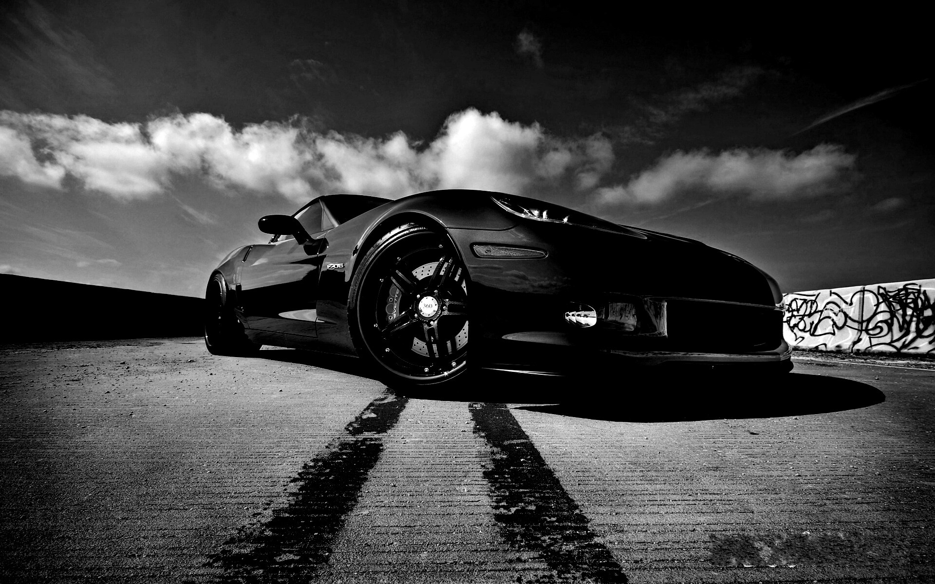 Синий спорткар обои