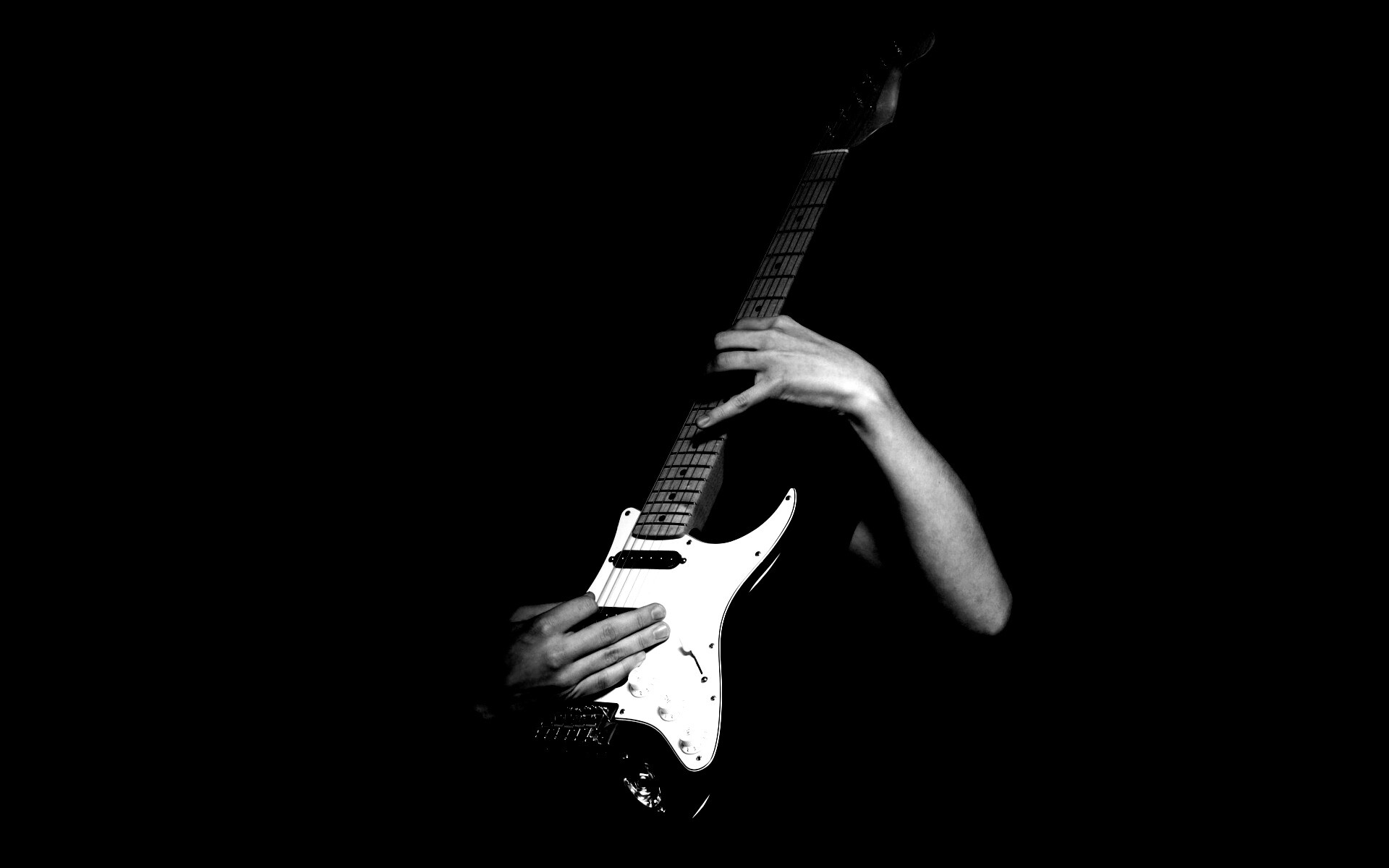 Игра на электрогитаре обои