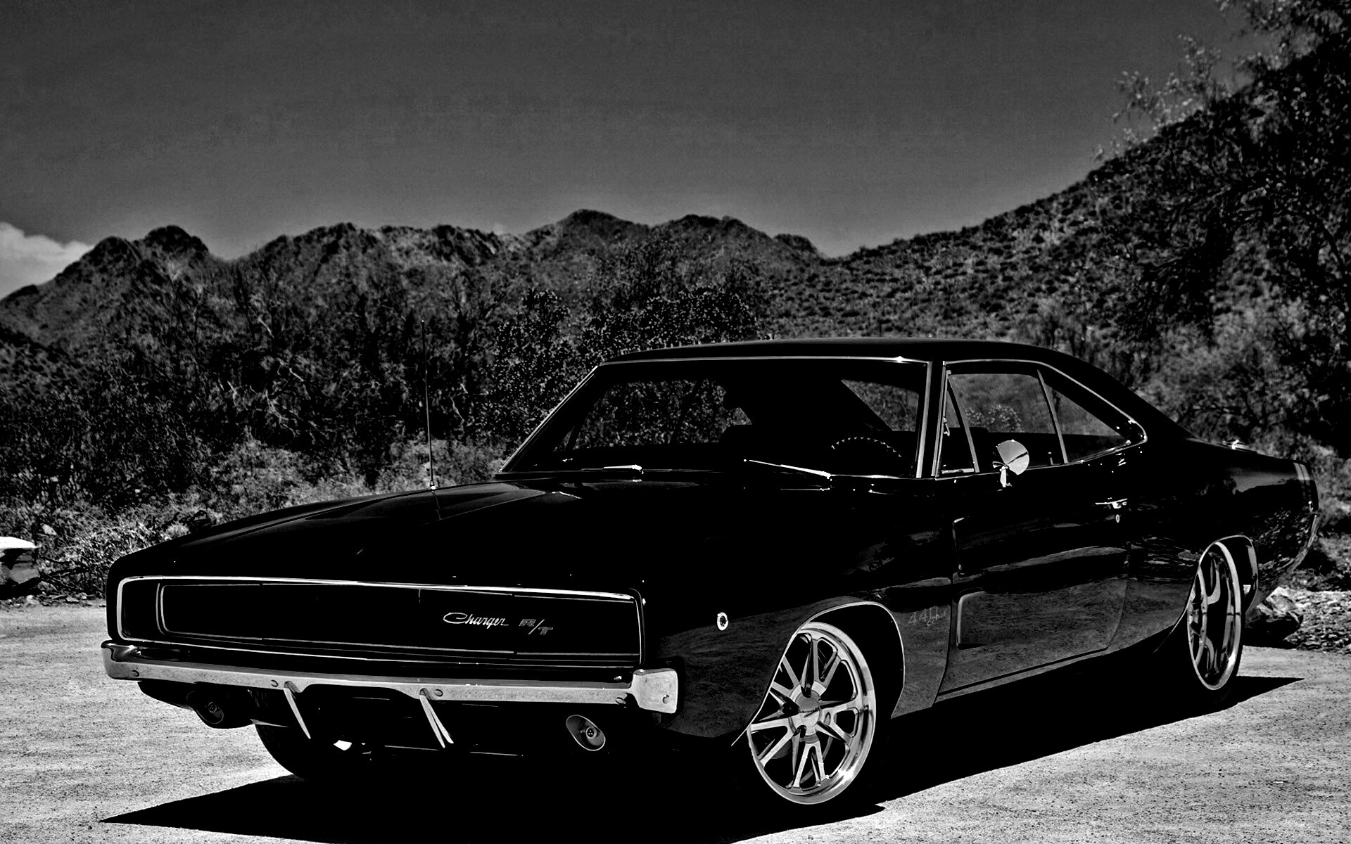 Черный Додж обои