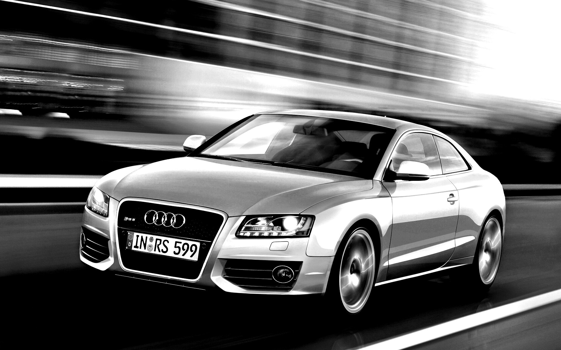 Ауди на скорости обои