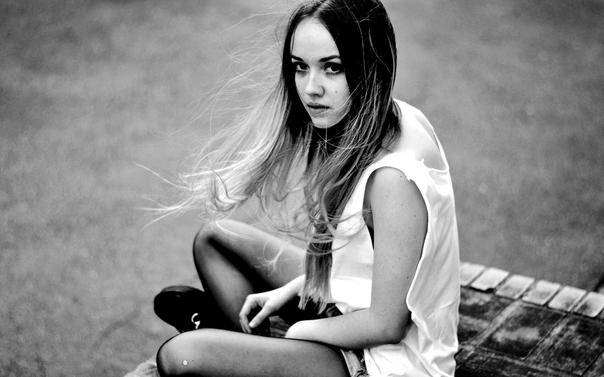 Девушка в образе модели обои