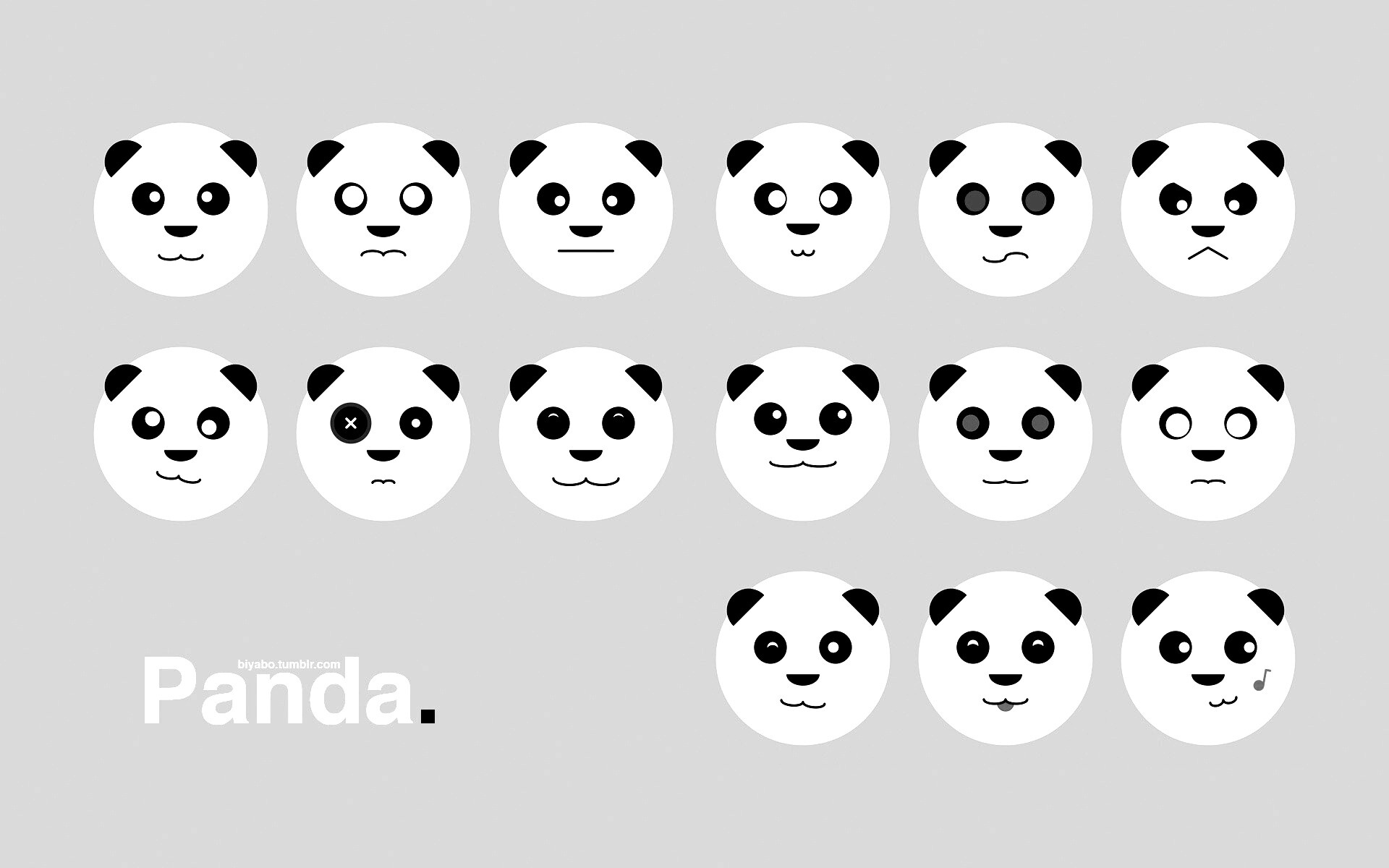Морды панд обои