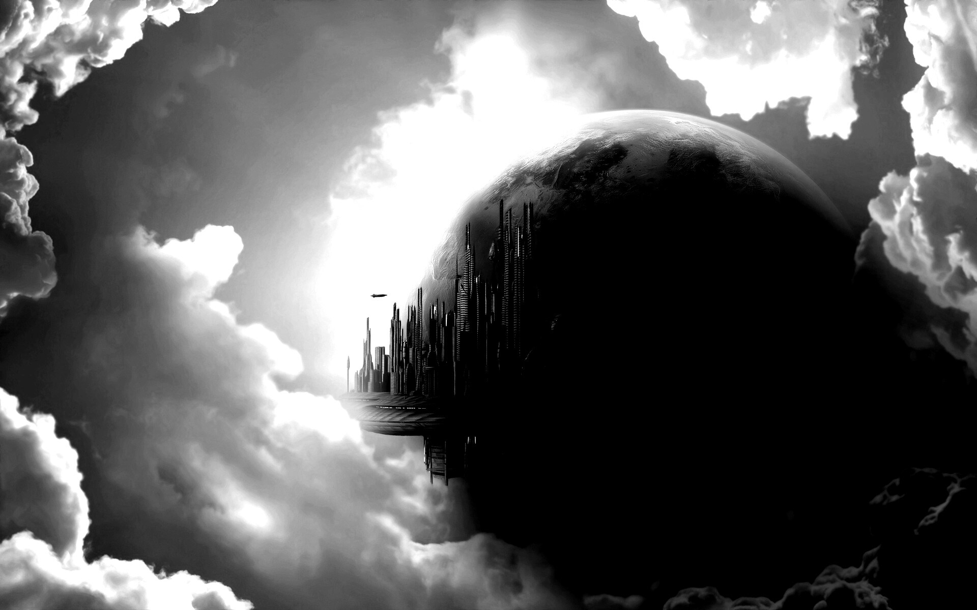 Небесный город обои