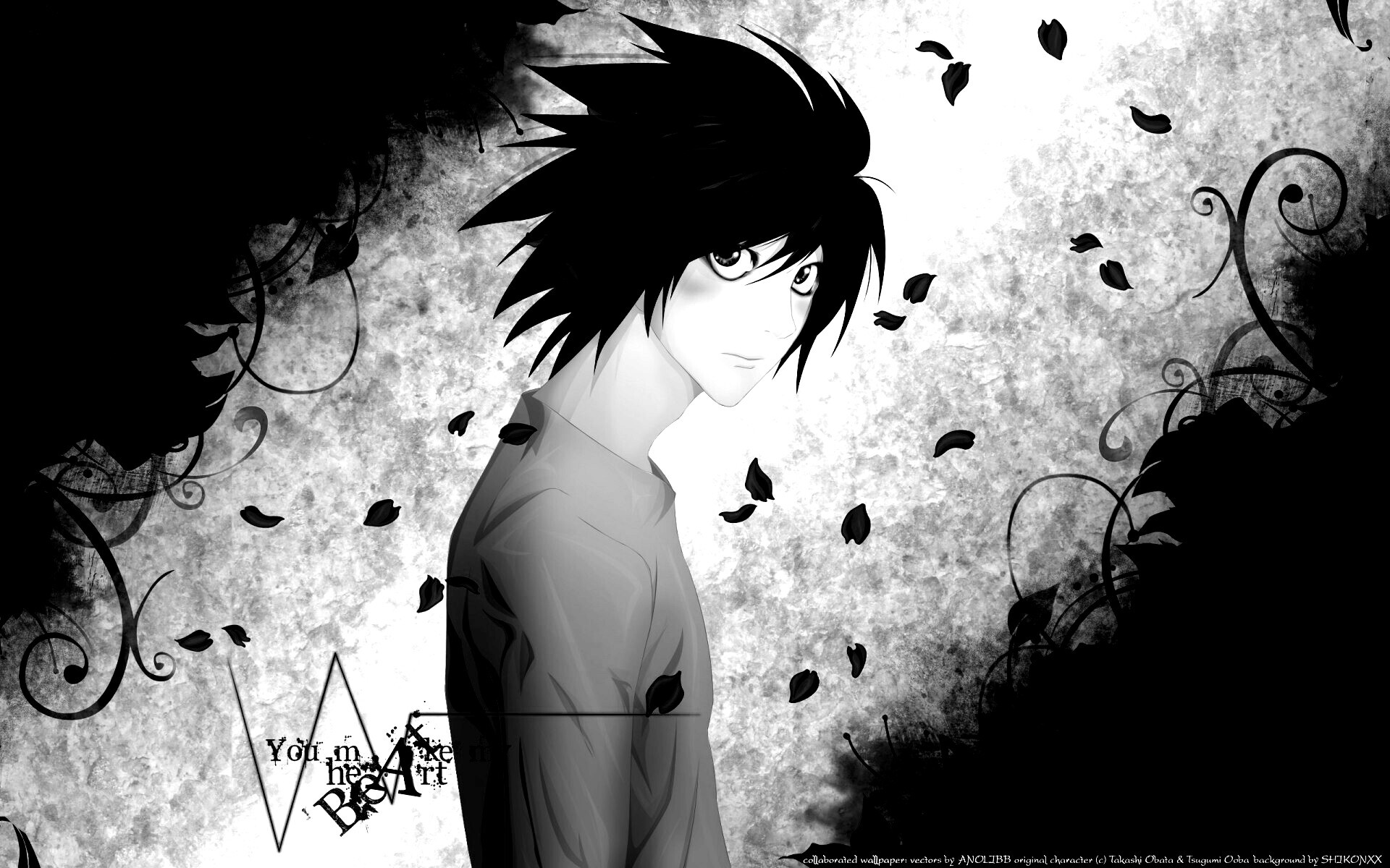 Тетрадь смерти, фанарт обои