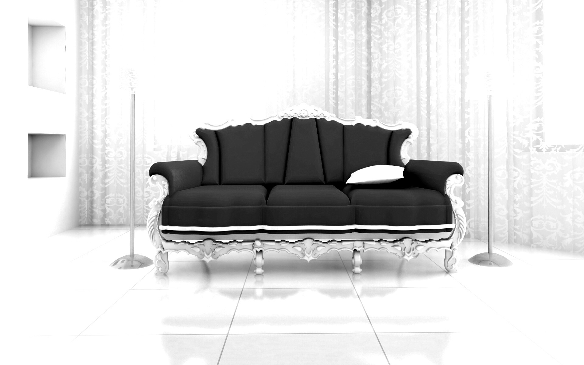 Диван в стиле ампир обои