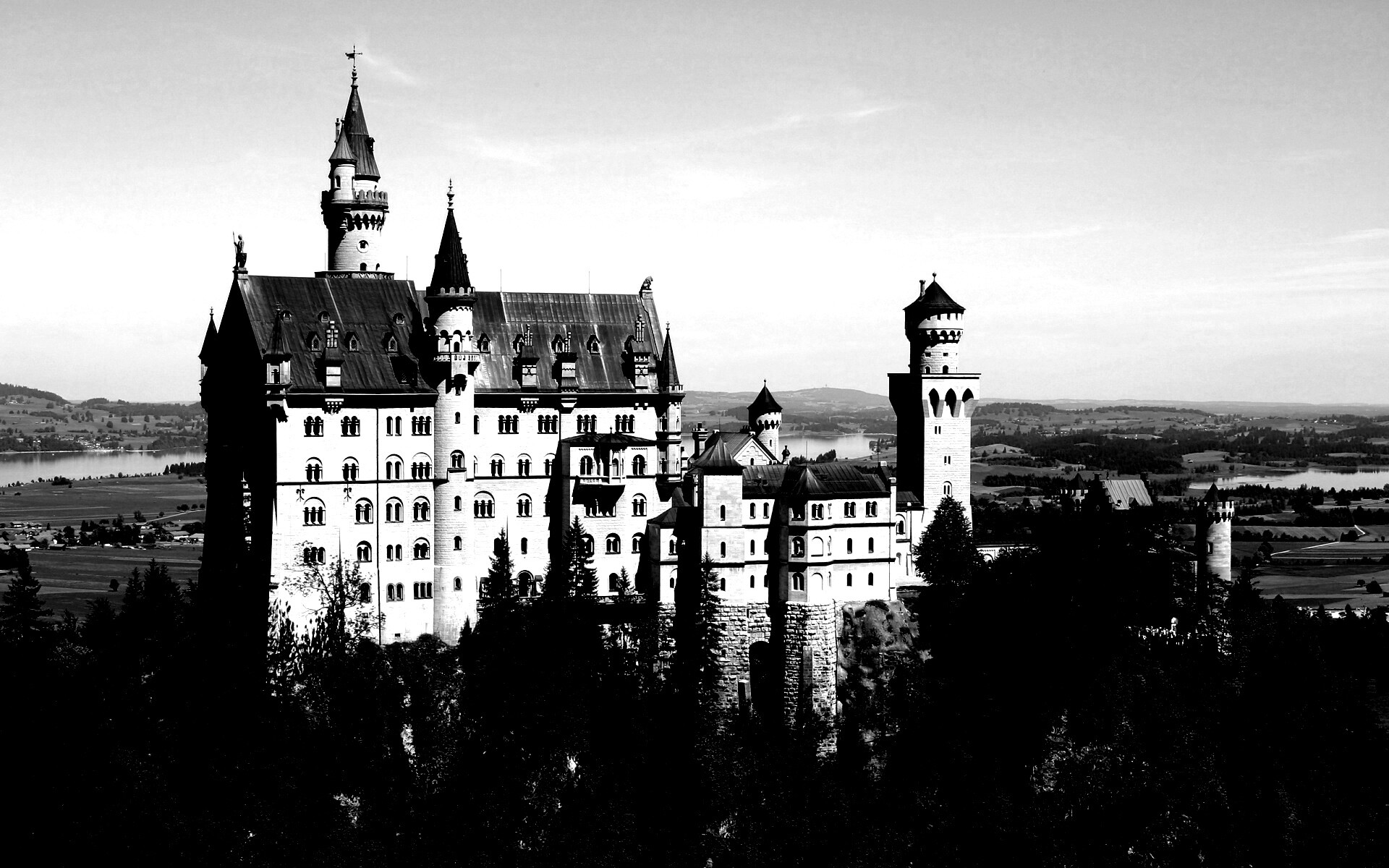 Замок Нойшванштайн в Баварии обои
