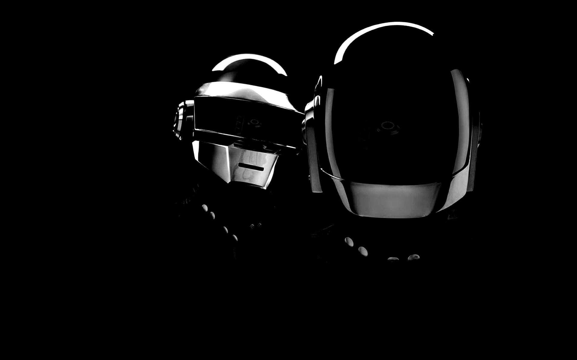 Daft Punk на темном фоне обои