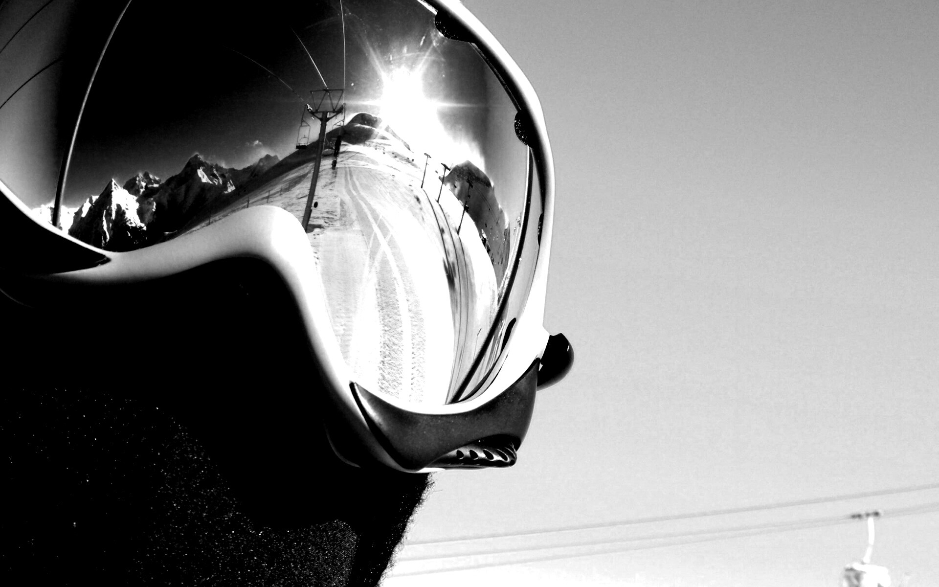 Маска сноубордиста обои