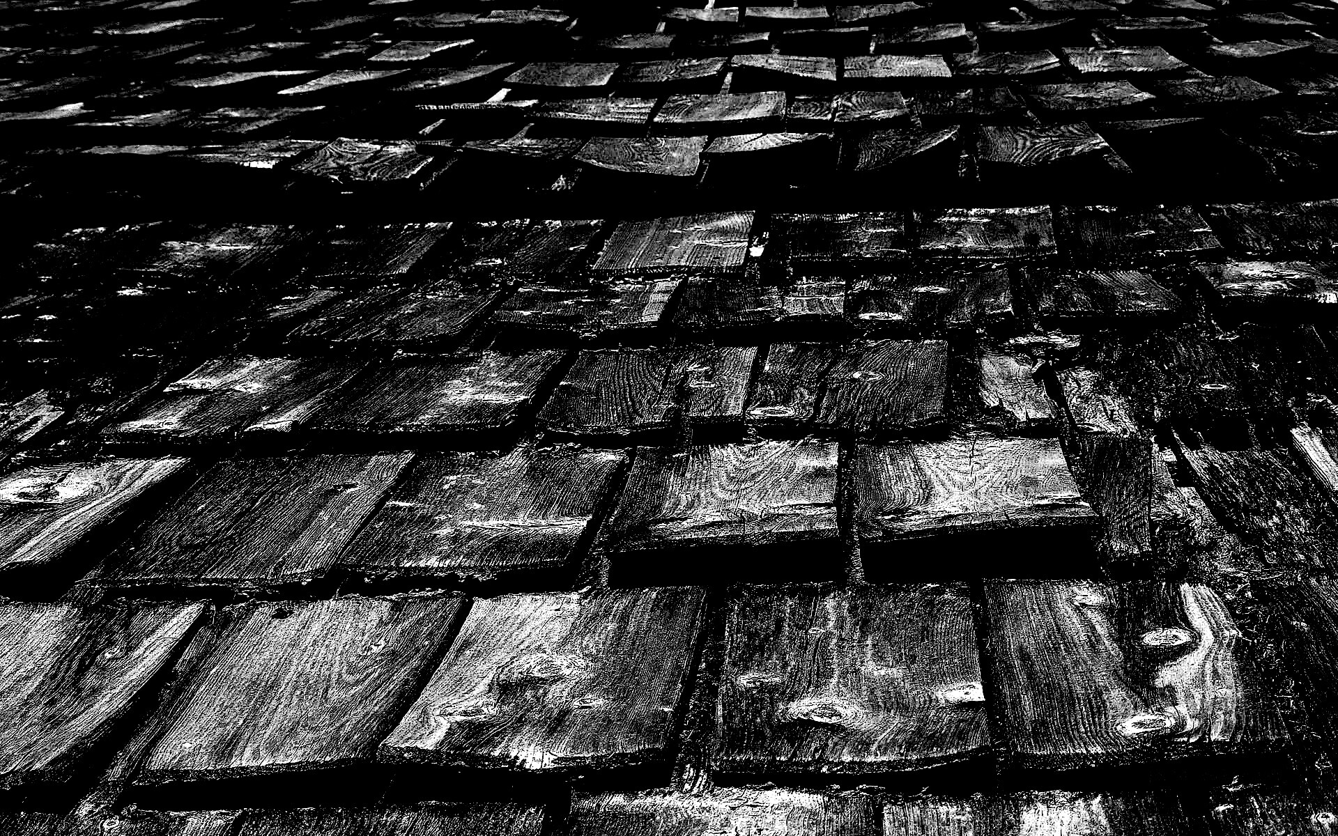 Деревянная крыша обои