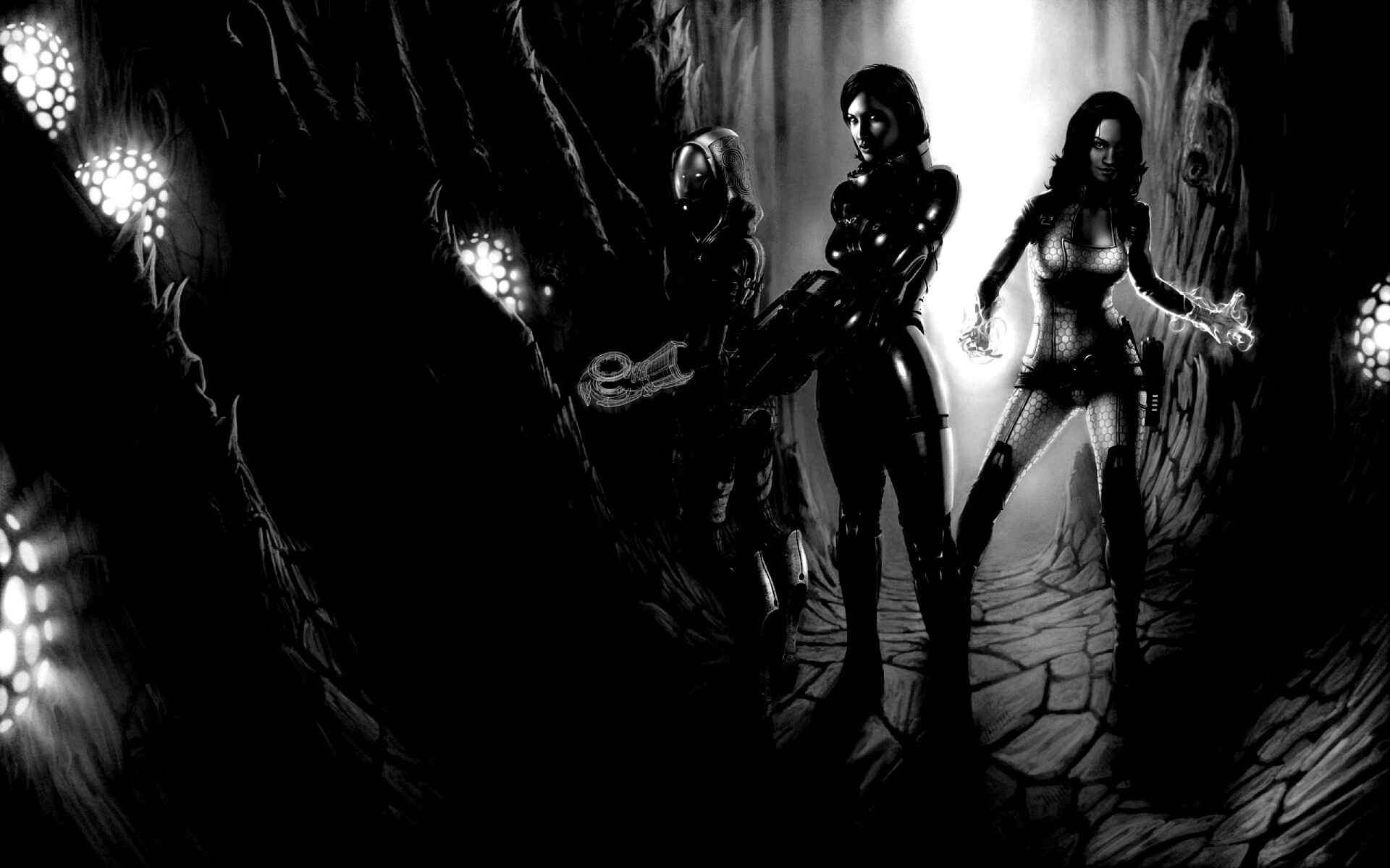 Девушки mass effect обои