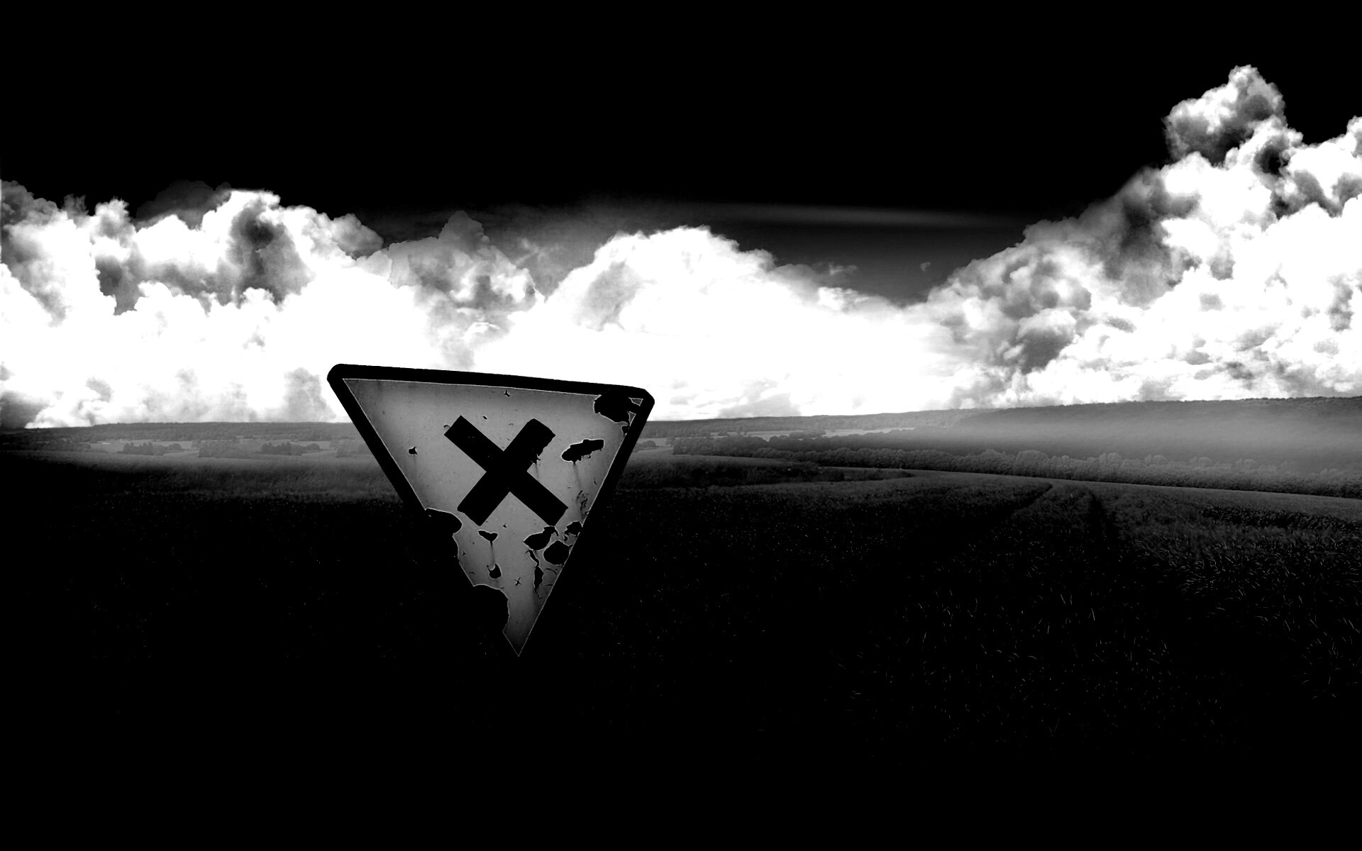 Знак с крестом обои