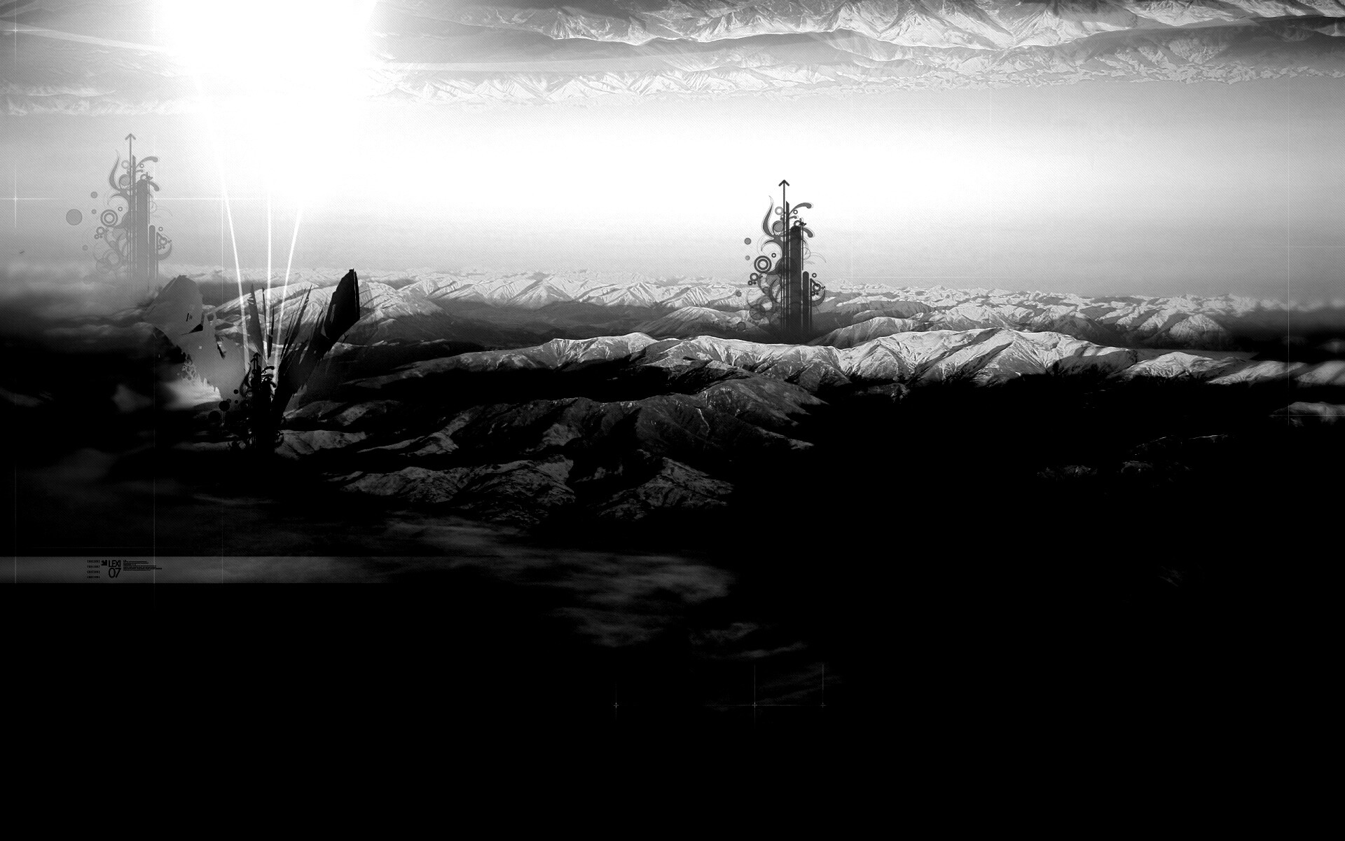 Горная абстракция обои