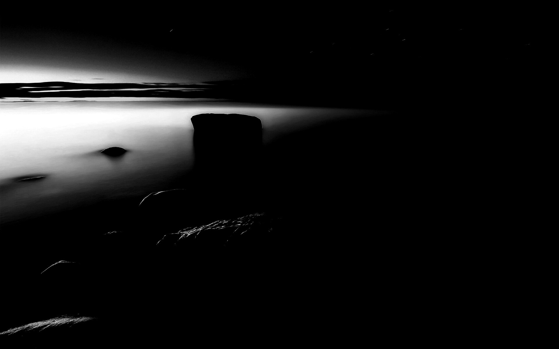 Камни в тумане обои