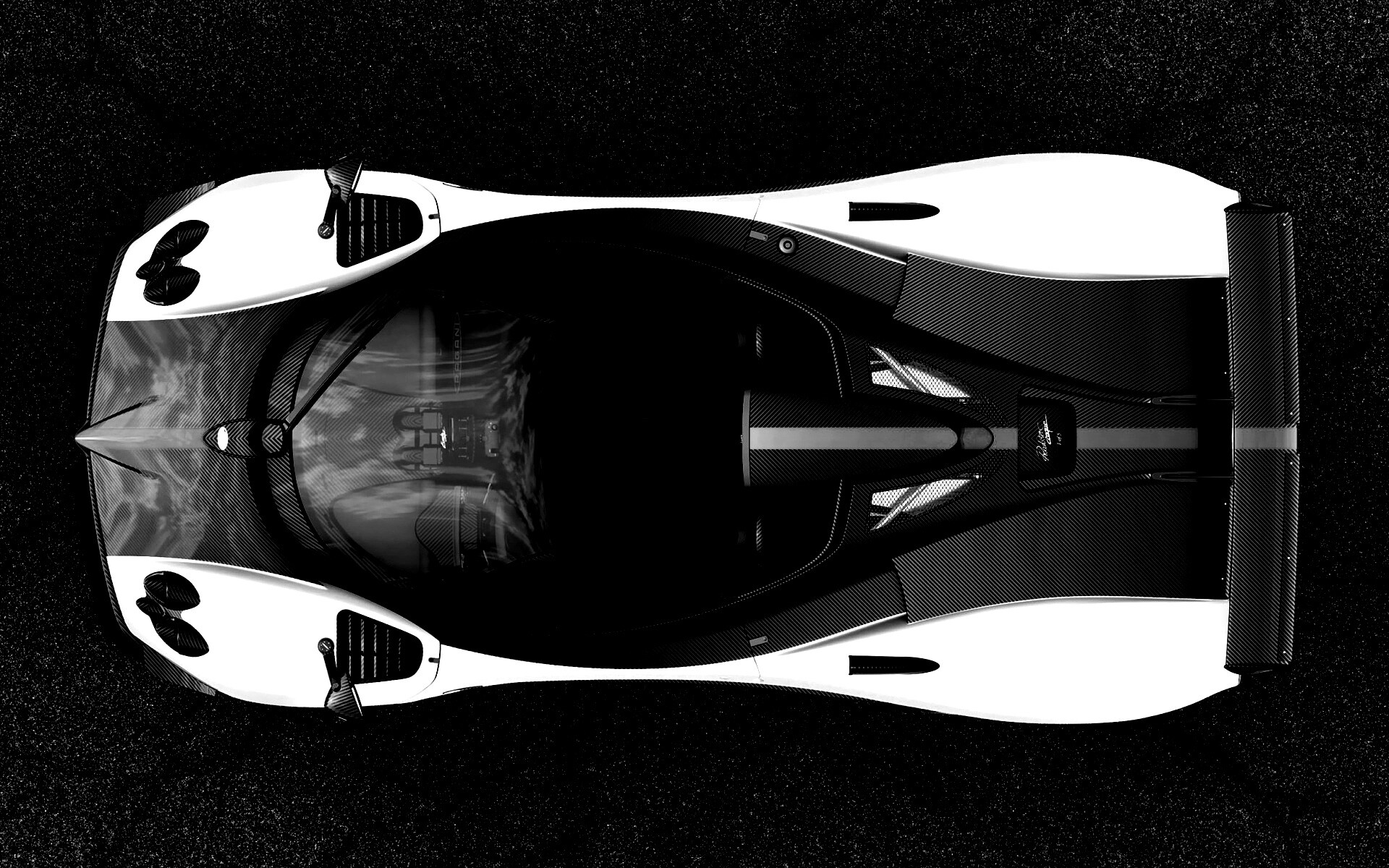 Пагани Зонда вид сверху обои