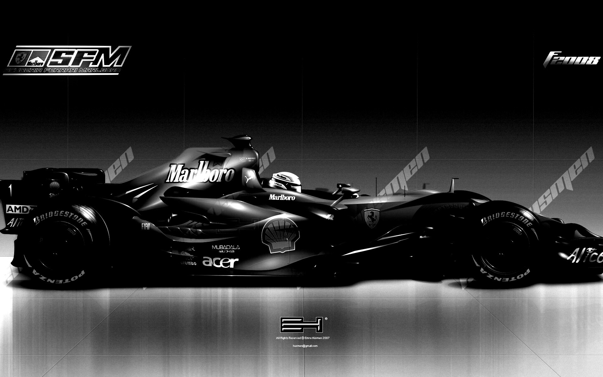 Болид Феррари обои