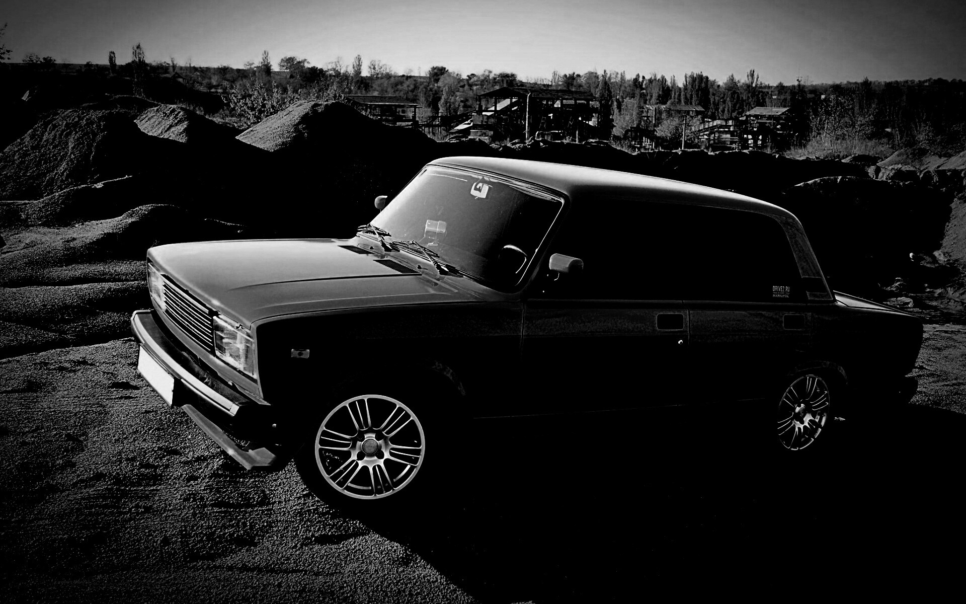 Кислотные жигули обои