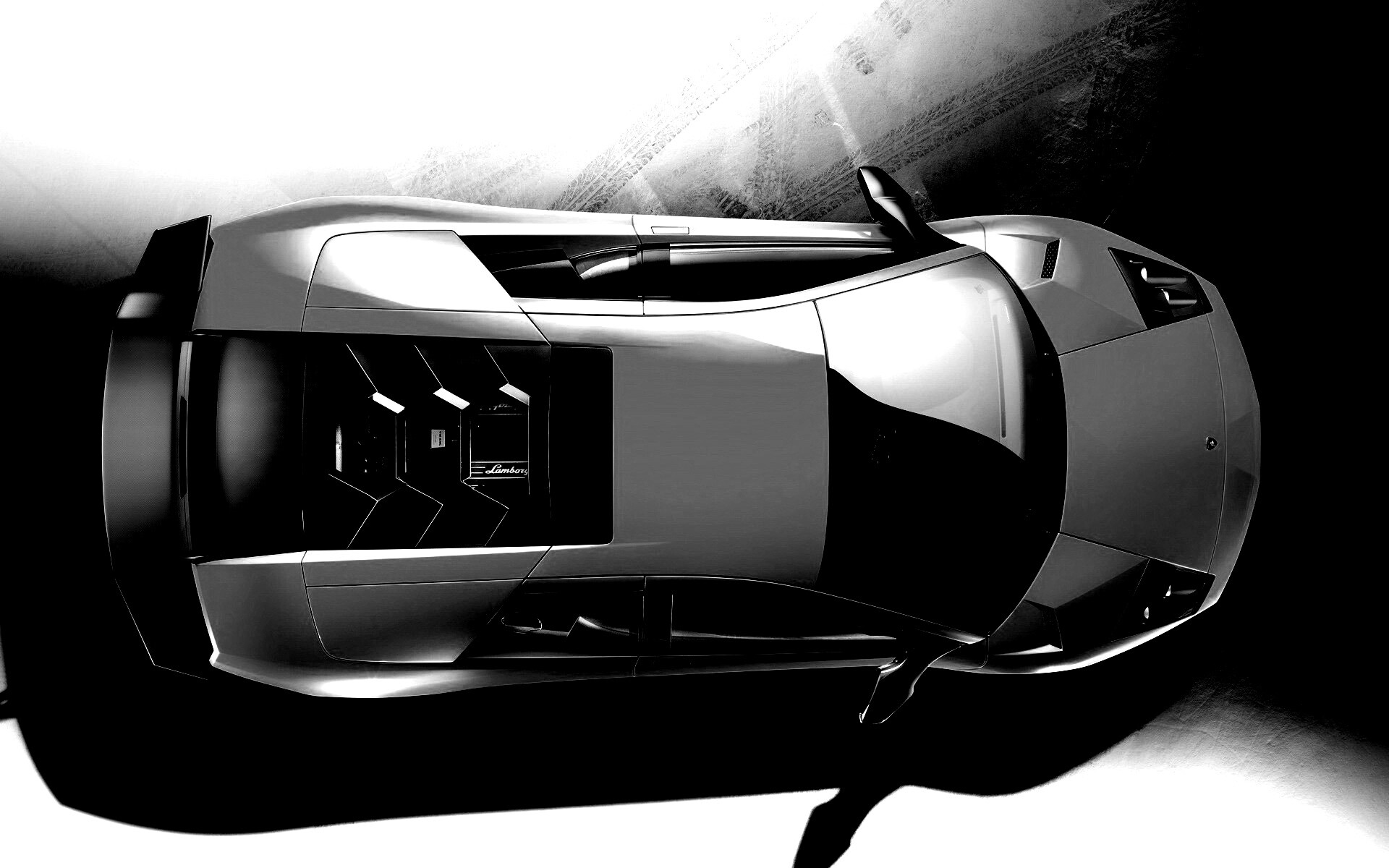 Ламборджини вид сверху обои