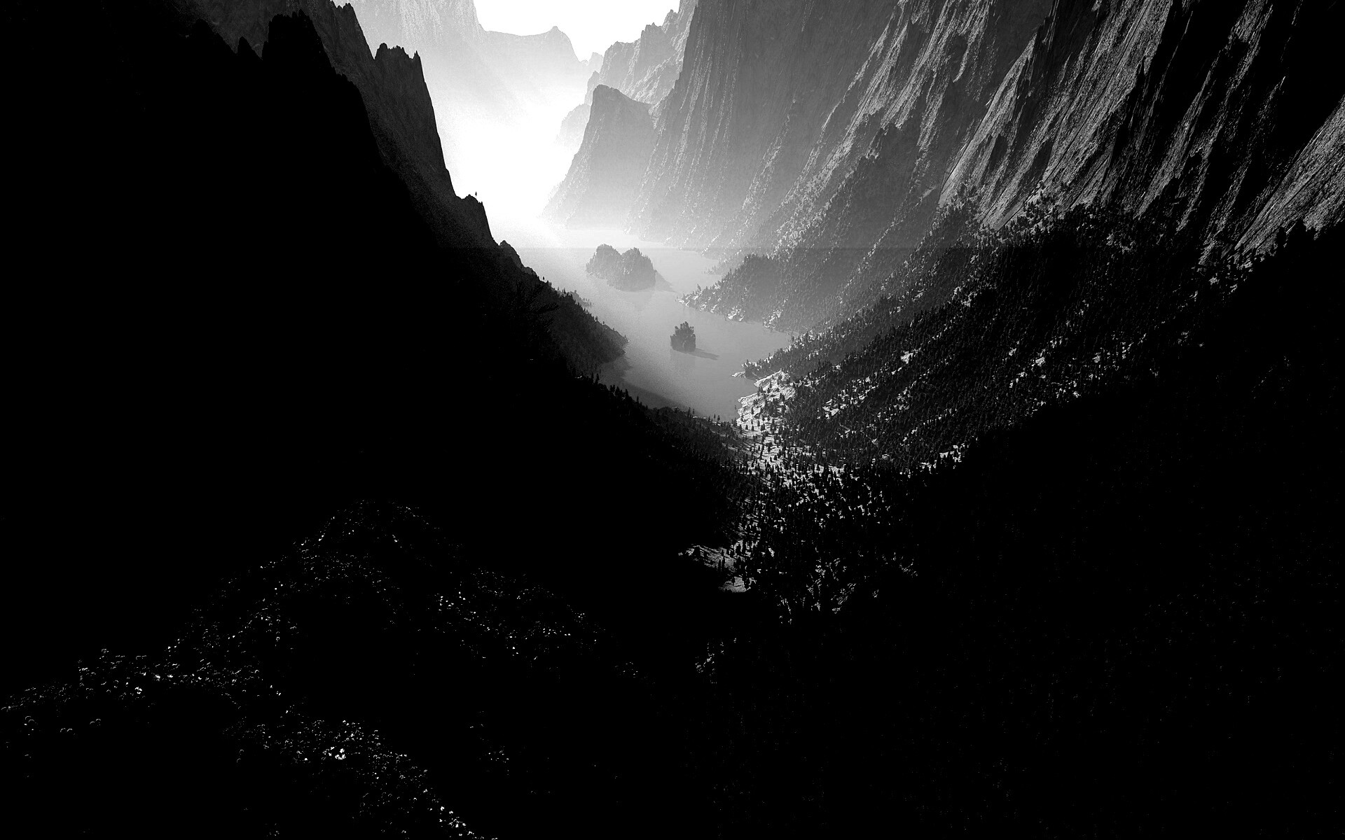 Озеро на перевале обои