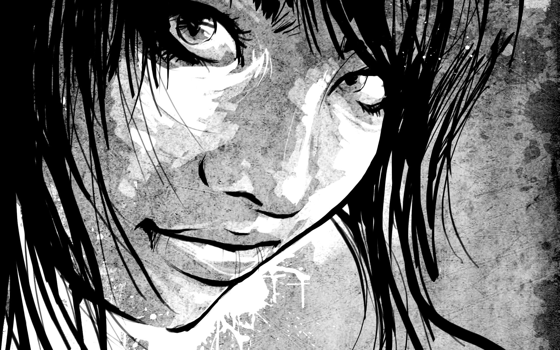 Оригинальный портрет азиатской девушки обои